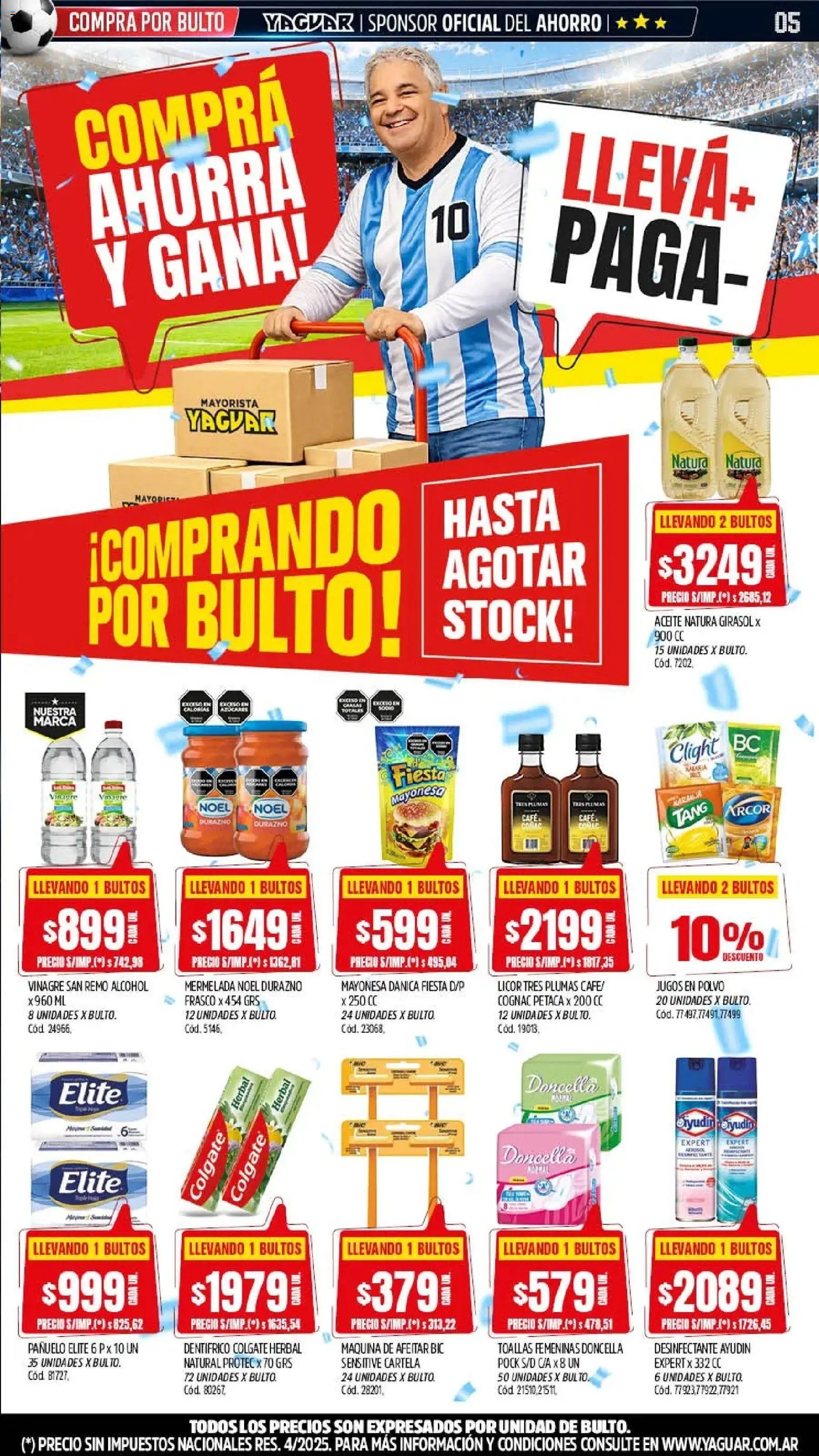 Yaguar catálogo │ válido desde el 01.06.2026 | Página: 5 | Productos: Pañuelo, Toallas, Vinagre, Café