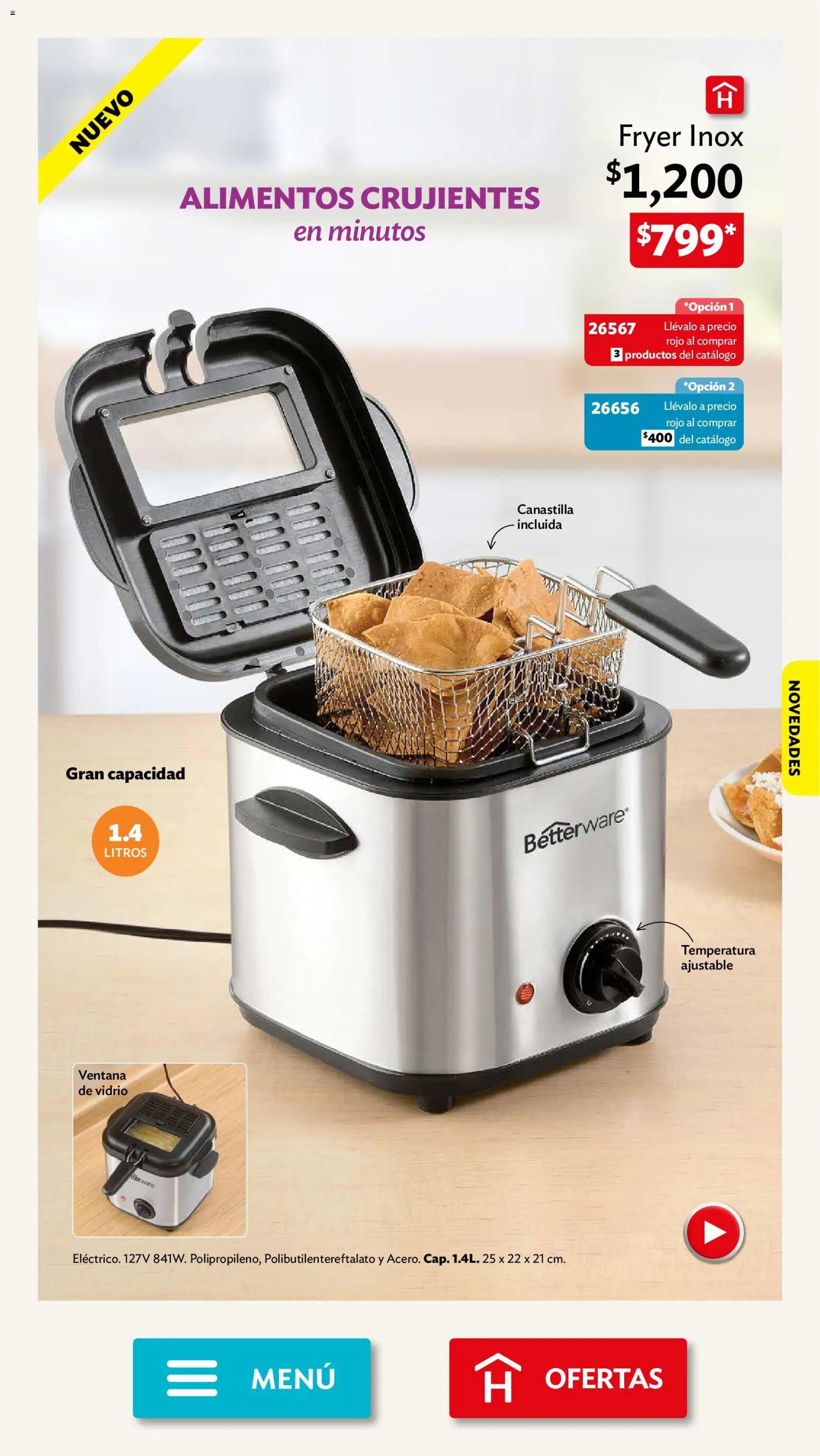 Nuevas ofertas de Betterware válidas en toda la República Mexicana desde el 31/08/2026. ¡Encuentra las mejores ofertas en Betterware campaña 9 2026! | Página: 5 | Productos: Alimentos