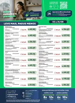 Pré-Visualização do folheto "Coop ofertas Medicamentos Com Receita" da loja Coop válido a partir de 03/08/2026