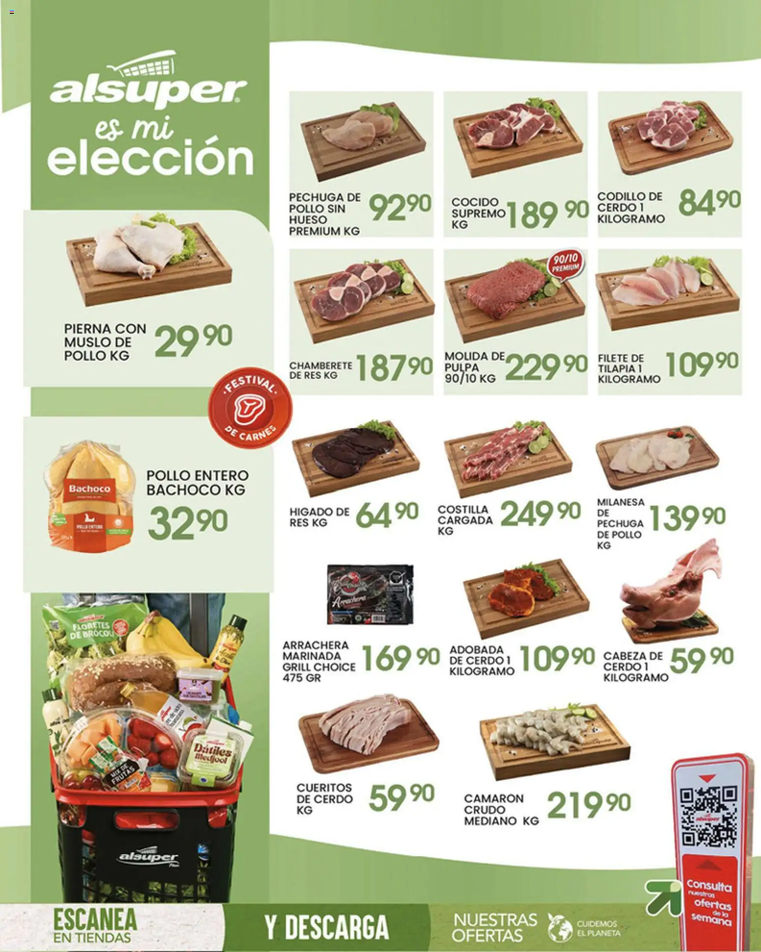 Nuevas ofertas de Alsuper válidas en toda la República Mexicana desde el 19.05.2026. ¡Encuentra las mejores ofertas en Alsuper folleto Zacatecas! | Página: 8 | Productos: Pollo, Milanesa, Cerdo, Res