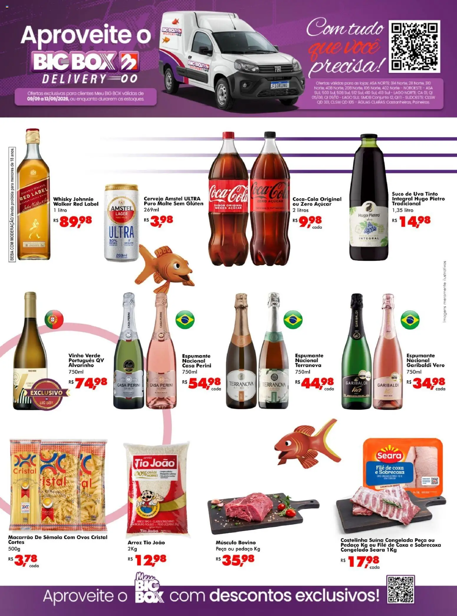 Big Box Folheto - válido de 09/09/2026 | Página: 1 | Produtos: Whisky, Músculo bovino, Ovos, Açúcar