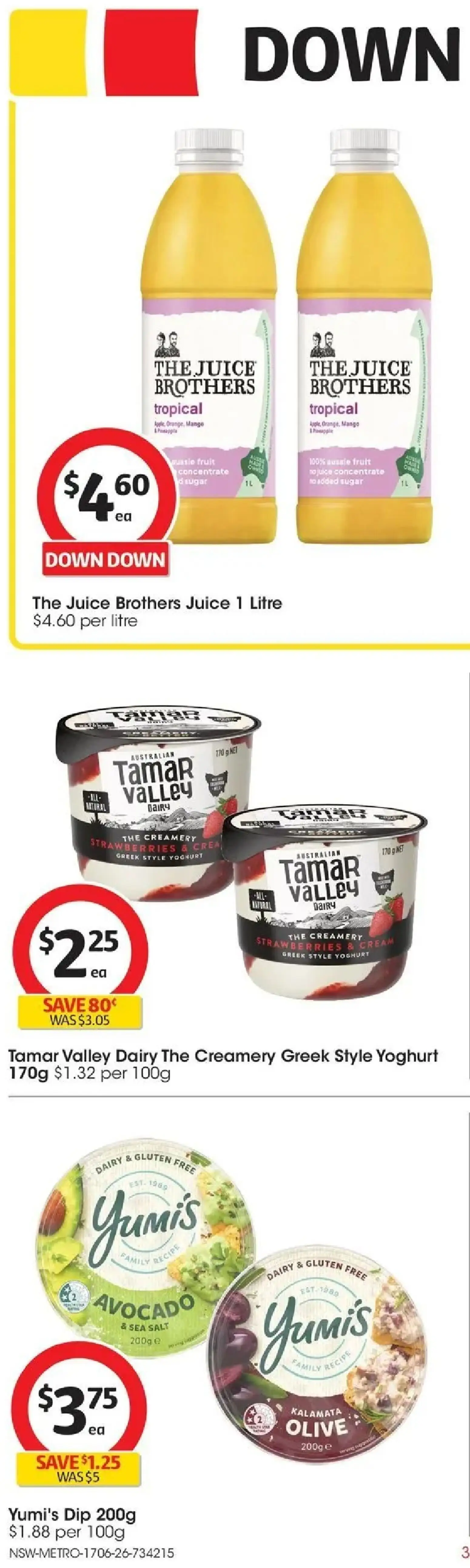 Coles catalogue - valid from 17.06.2026 | Page: 64 | Products: Juice, Strawberries, Salt, Sugar
