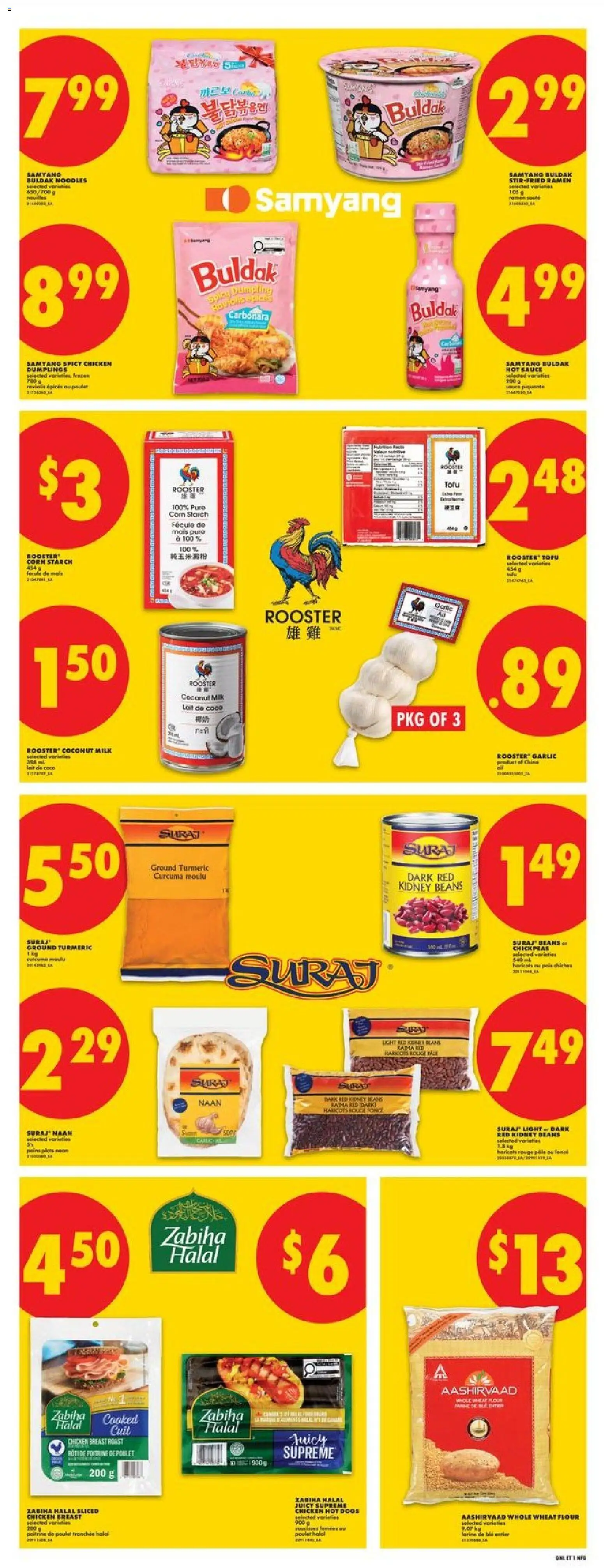 No Frills flyer valid from Aug 13, 2026 | Page: 14 | Products: Flour, Tofu, Roast, Dumpling