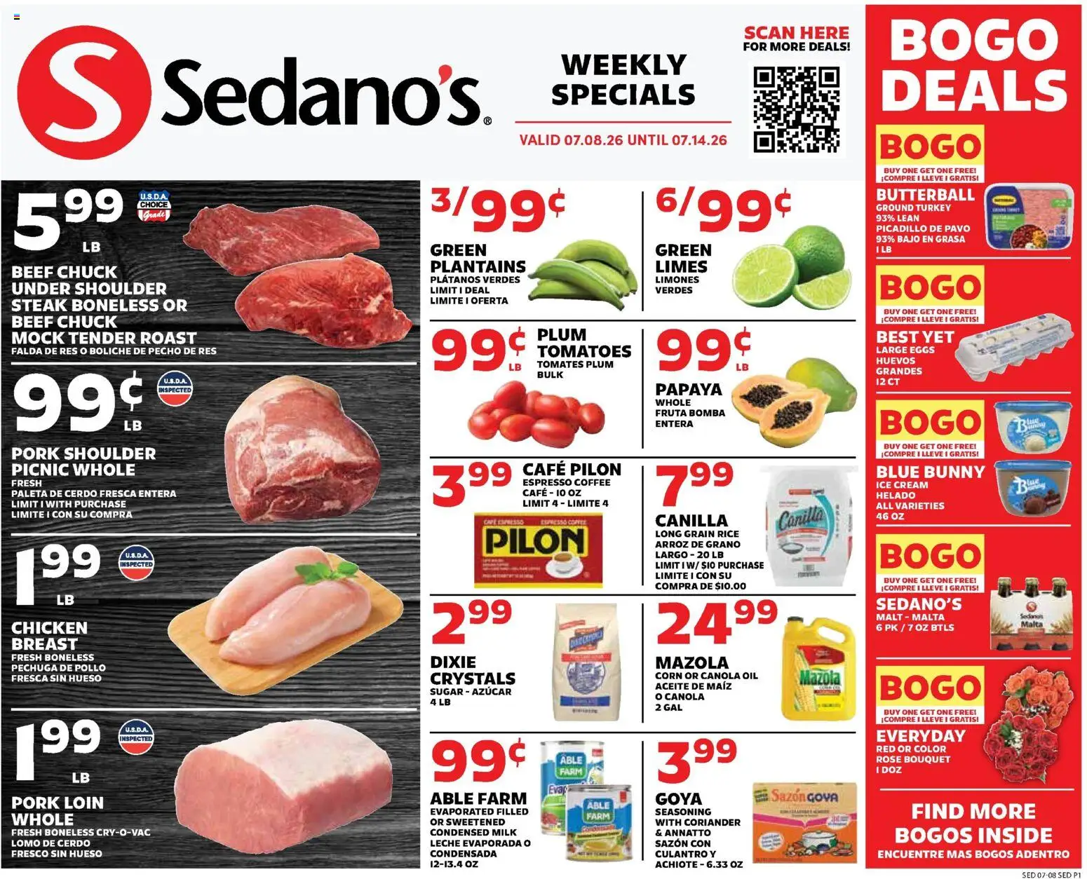 Sedano's Weekly Ad - valid from 07/08/2026 | Page: 1