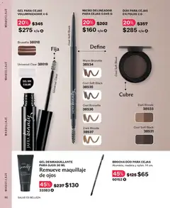 Vista previa de GEL DESMAQUILLANTE PARA OJOS 30 ML, Remueve maquillaje de ojos, nuevo folleto de la tienda, válido en México a partir del 01/10/2026 | Página: 86 | Productos: Desmaquillante, Maquillaje, Polvo, Delineador