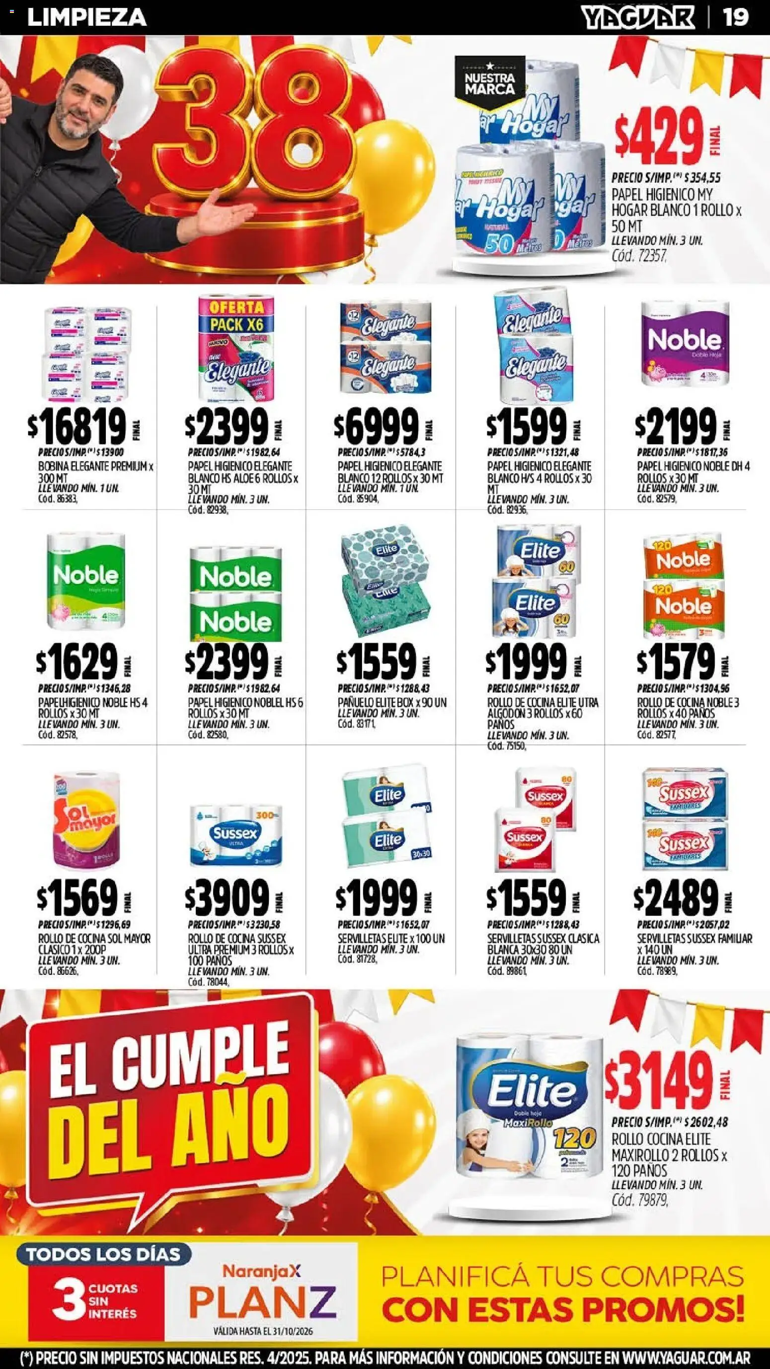Yaguar - Oferta Semanal Chaco │ válido desde el 26/10/2026 | Página: 20