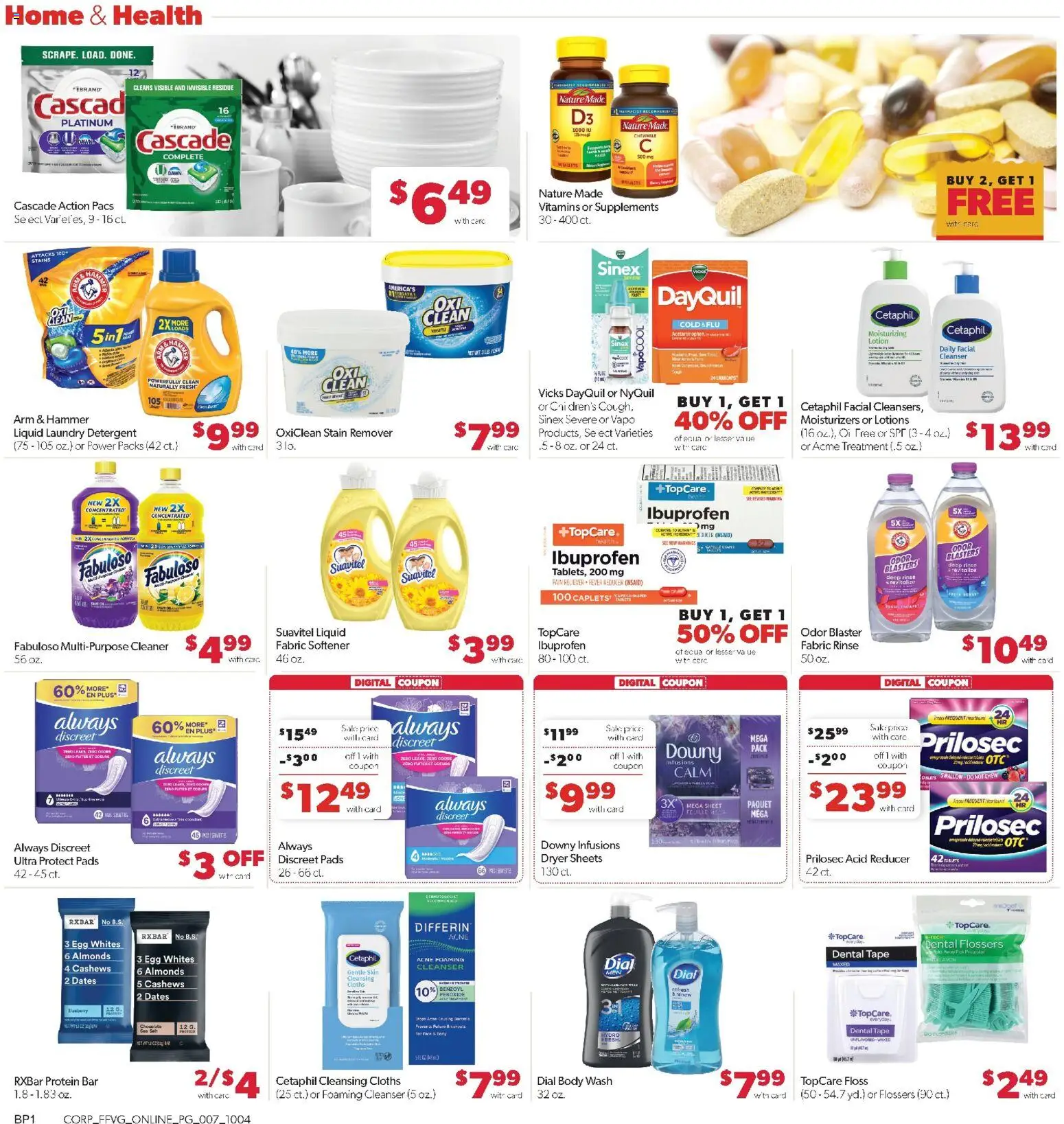 Family Fare Weekly Ad - valid from 10/04/2026 | Page: 12 | Products: Almonds, Laundry detergent, Detergent, Body Wash