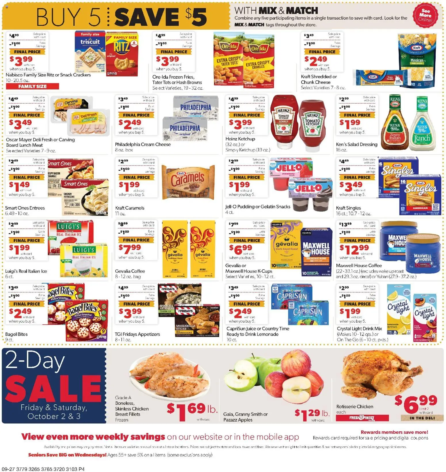 Family Fare Weekly Ad - NE - valid from 09/27/2026 | Page: 4 | Products: Spinach, Salad, Fruit, Dressing