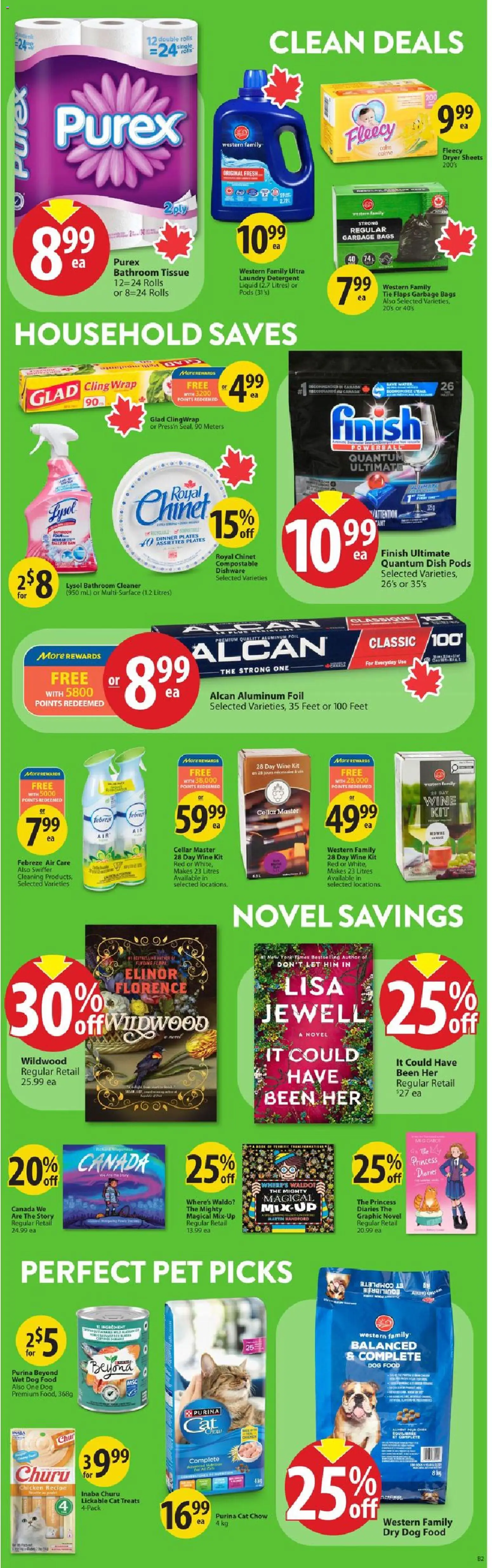 Save on foods flyer valid from Jul 9, 2026 | Page: 30 | Products: Dryer, Detergent, Wine, Chicken