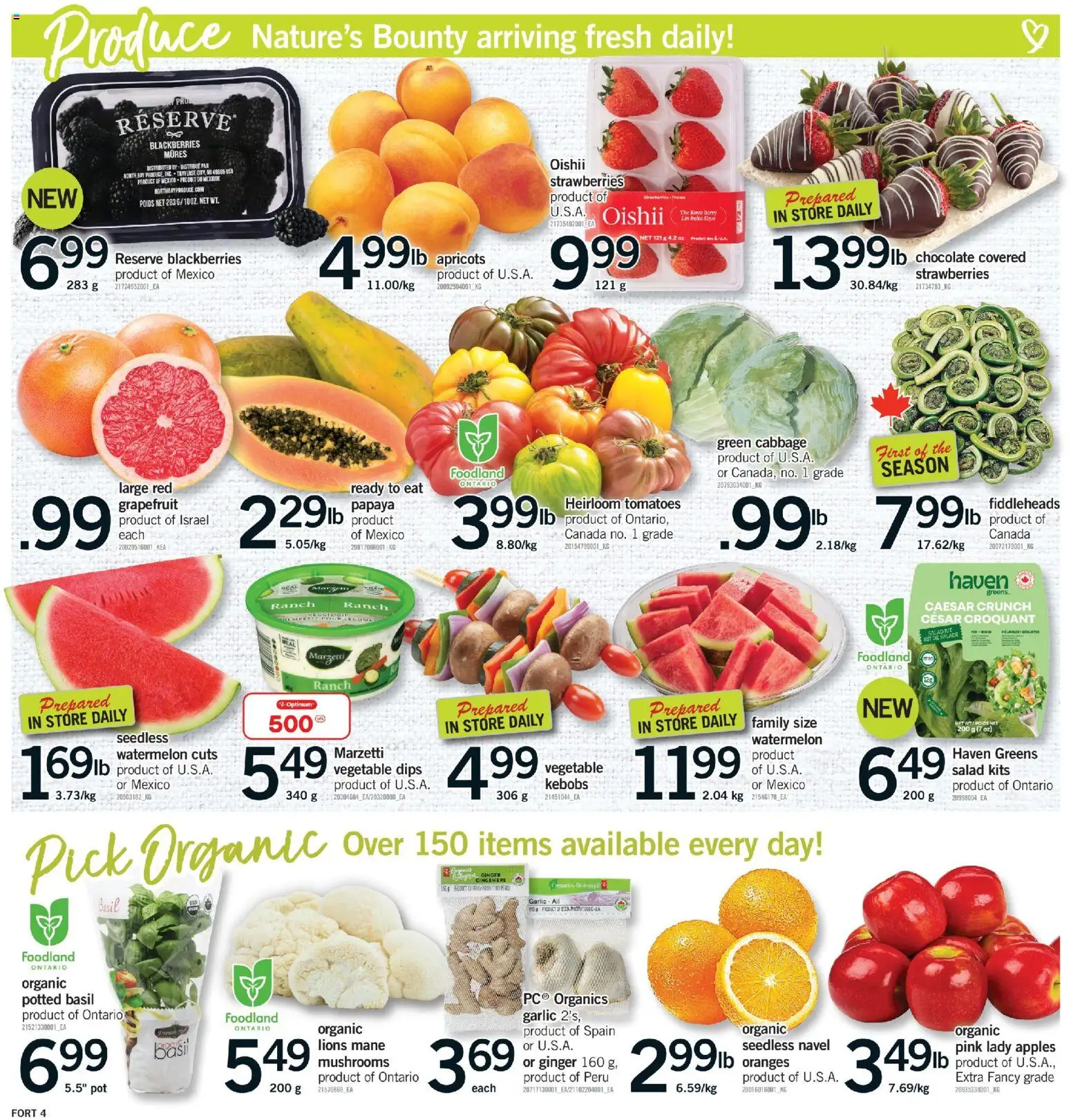 Fortinos flyer valid from 07.05.2026 | Page: 5 | Products: Chocolate, Apples, Oranges, Tomatoes