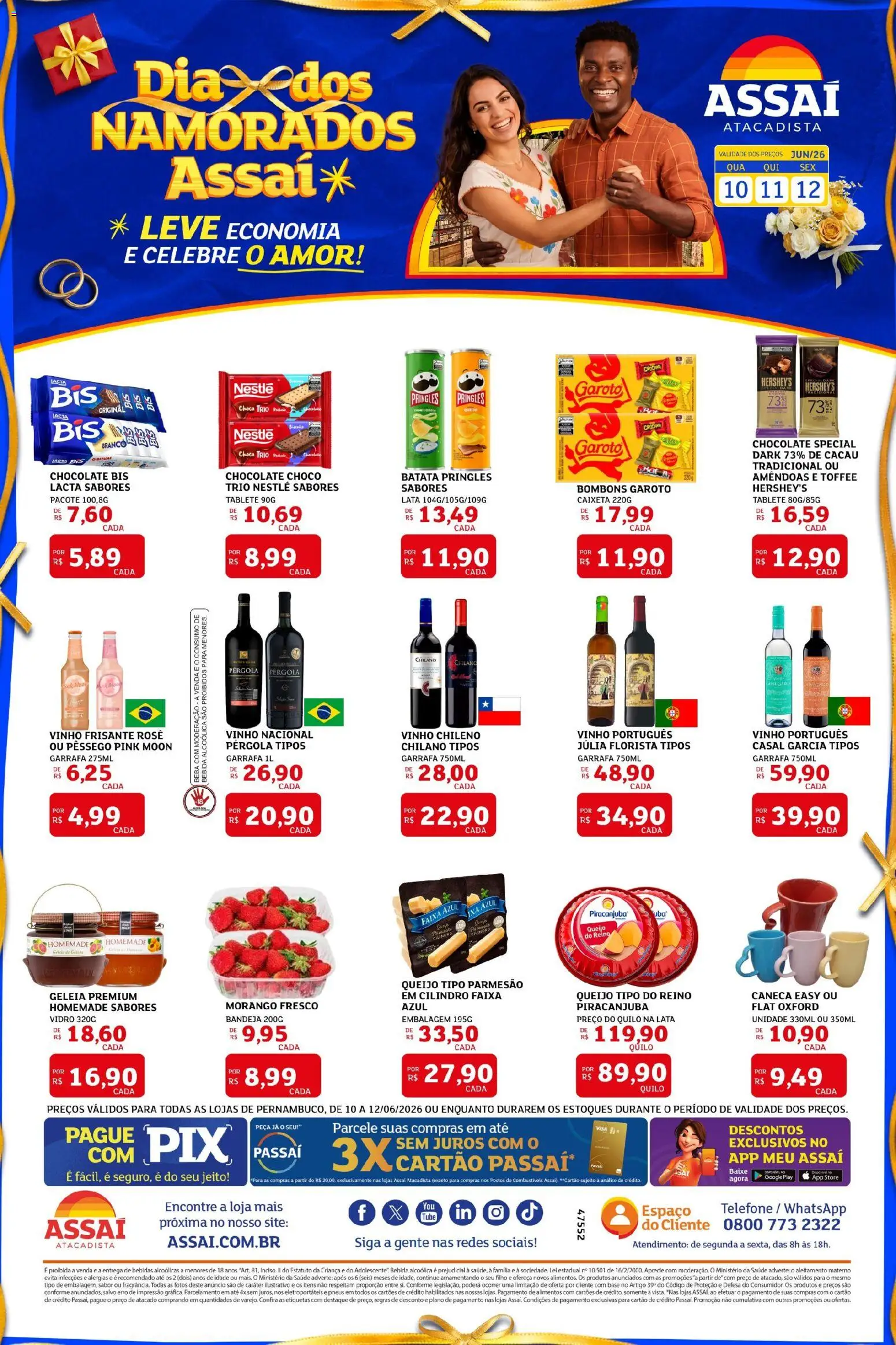 Assaí Atacadista Folheto - válido de 10.06.2026 | Página: 1 | Produtos: Geleia, Bebida, Bandeja, Amêndoas