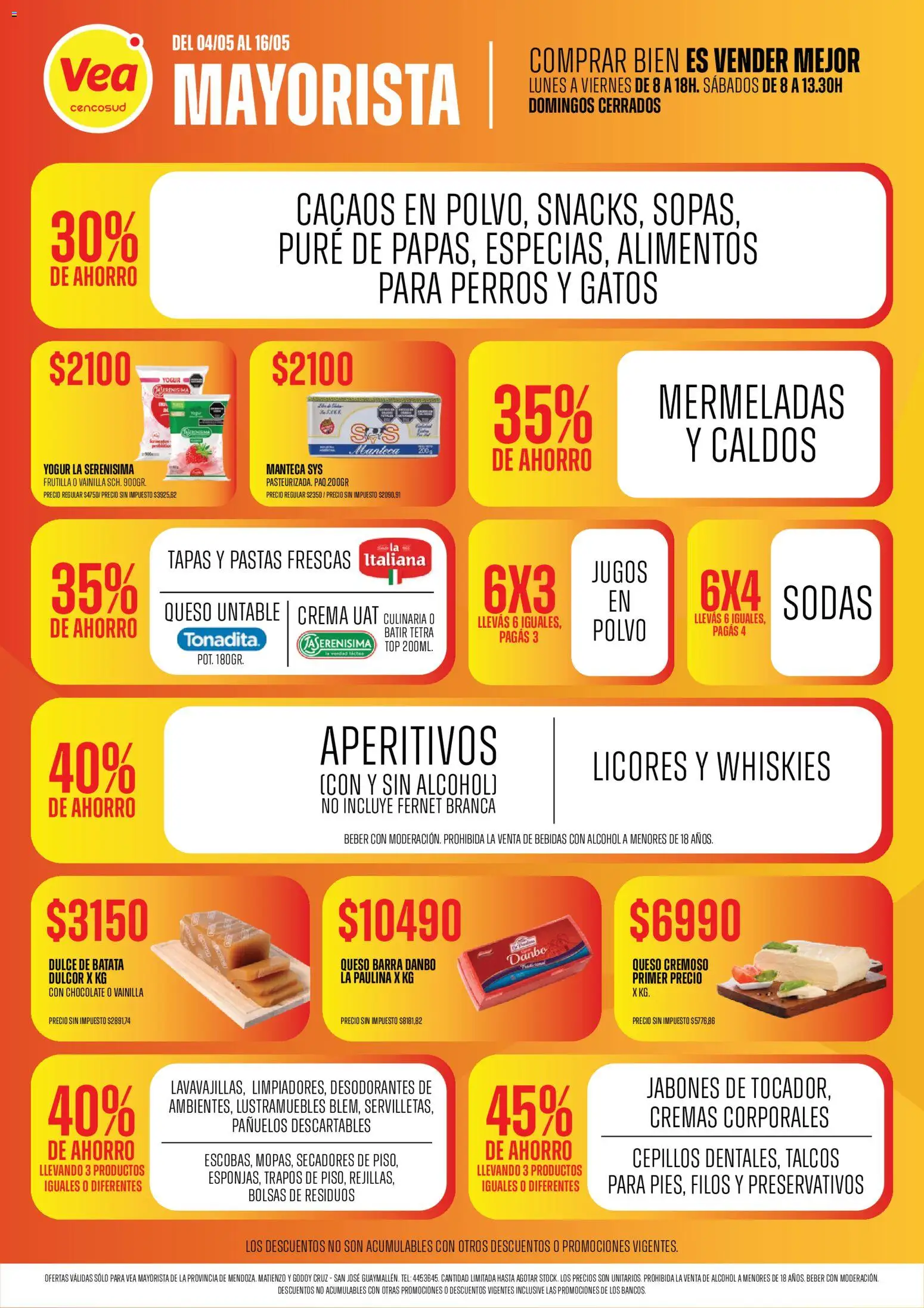 Vea - Ofertas Vea mayorista Mendoza de 04/05/2026 ✳️ Obtenga un descuento limitado hoy mismo | Argentina