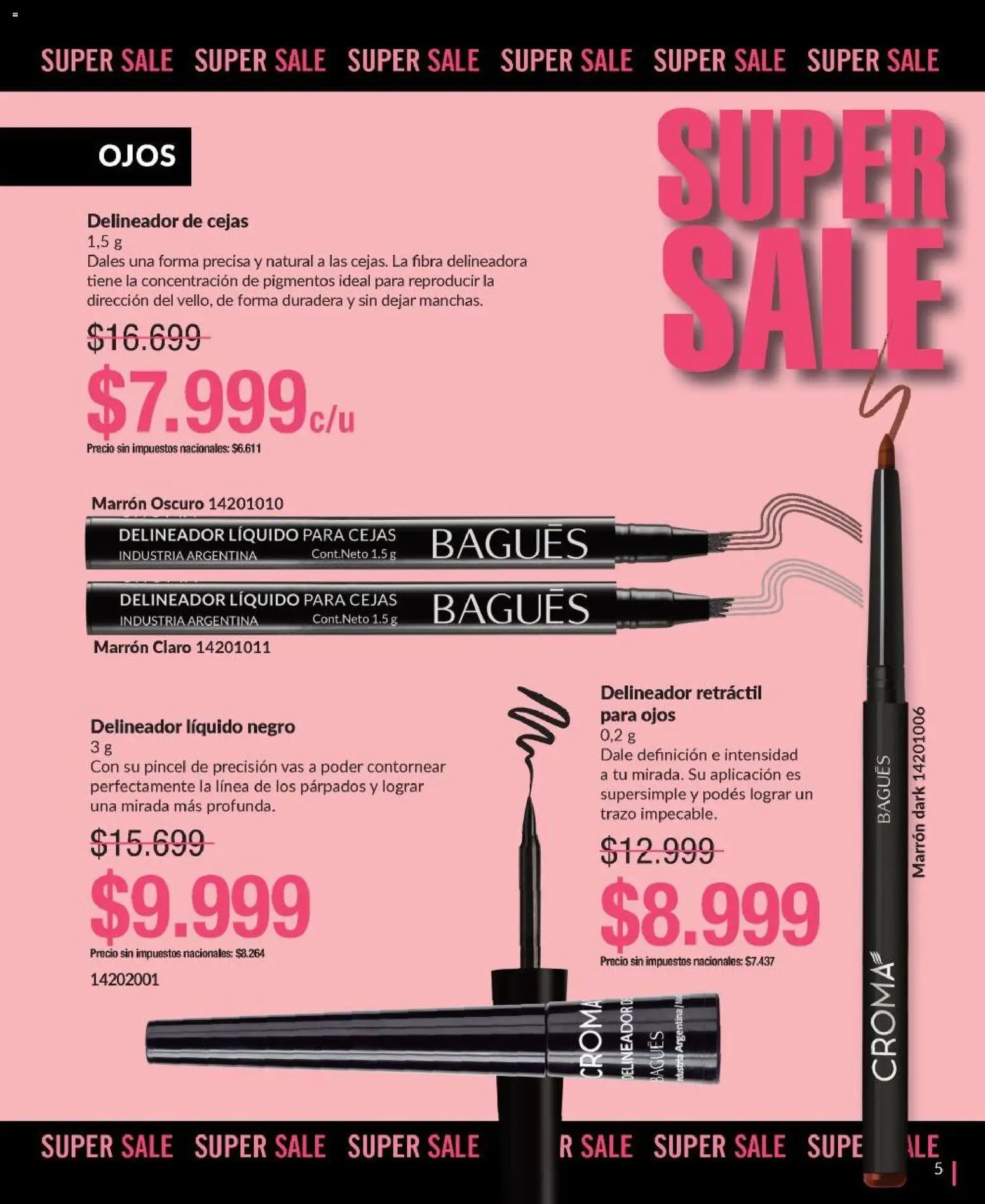 Bagués - Catálogo │ válido desde el 09.03.2026 | Página: 5 | Productos: Pincel, Delineador