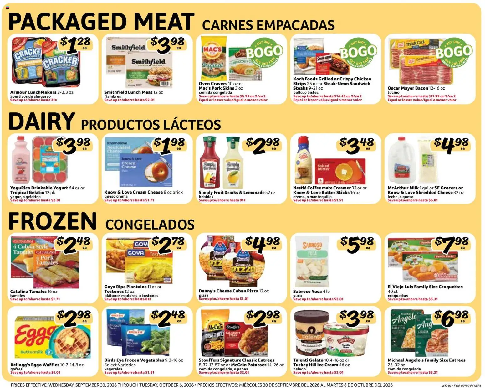 Fresco y Más Weekly Ad - valid from 09/30/2026 | Page: 5 | Products: Milk, Coffee, Ice, Oven