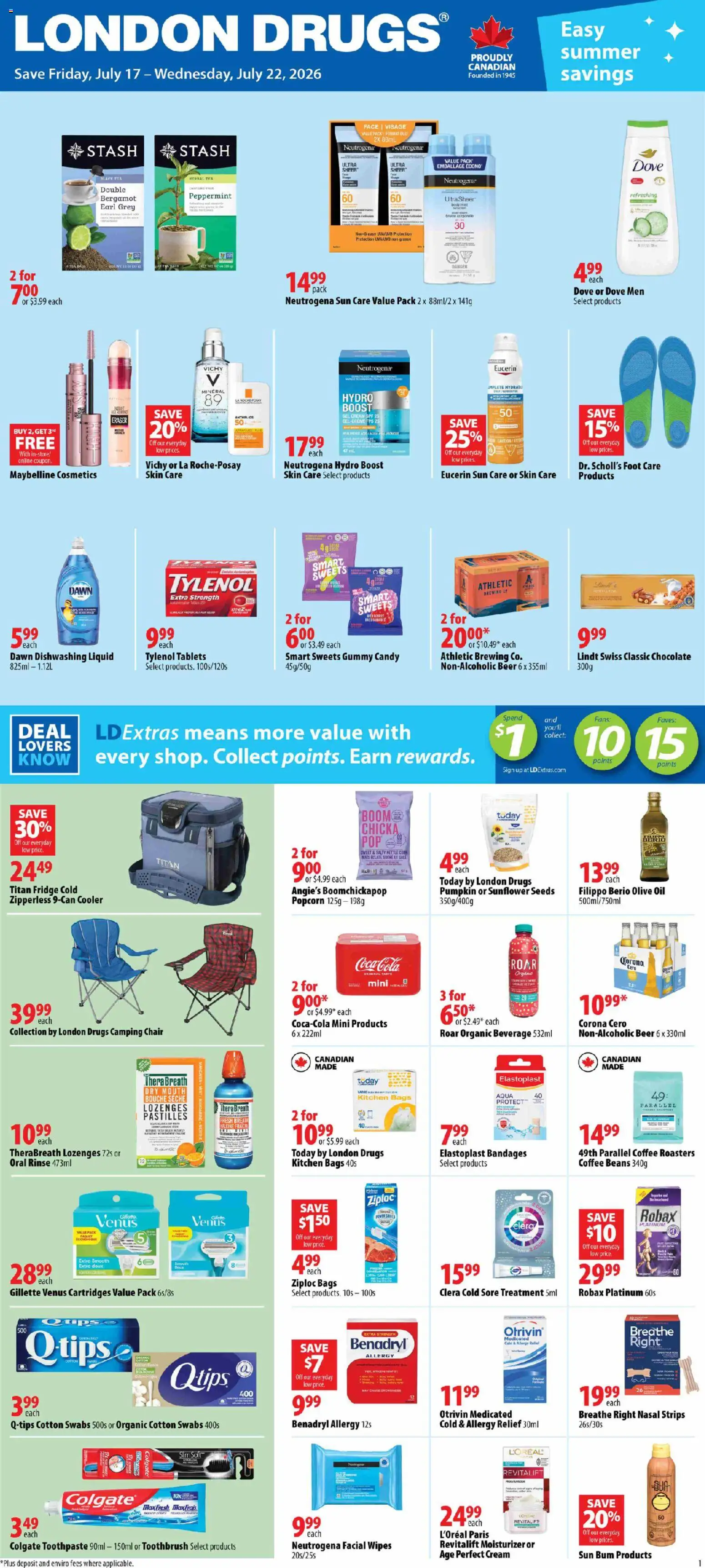 London Drugs flyer from Jul 17, 2026 > online preview catalogue cover
