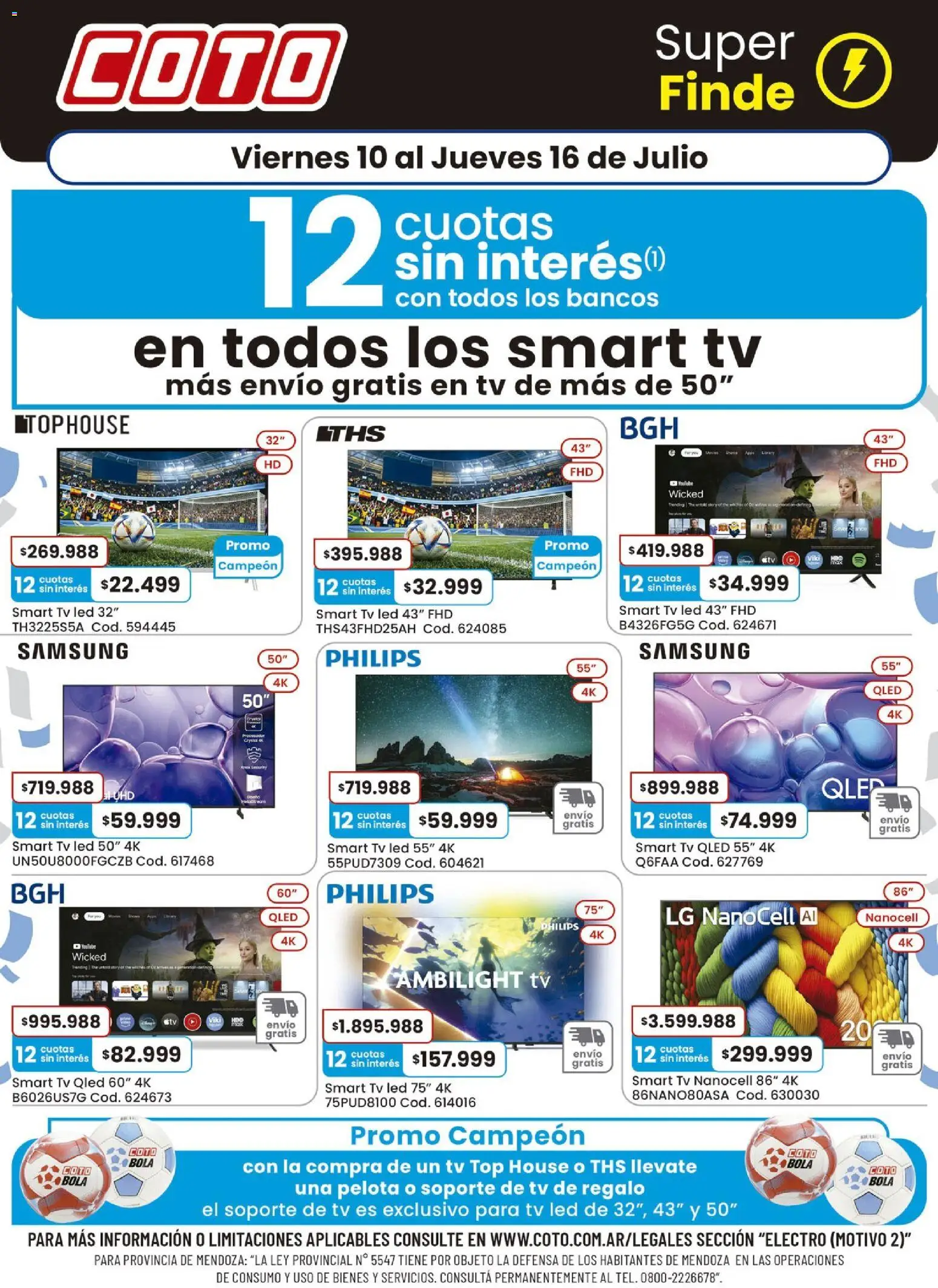 Coto - Electro Motivo │ válido desde el 10/07/2026 | Página: 1 | Productos: Top, Pelota