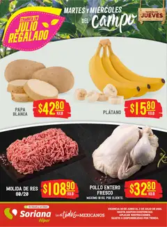 Vista previa de Soriana Martes y Miércoles del Campo Híper: Saltillo y Torreón, nuevo folleto de la tienda, válido en México a partir del 30/06/2026