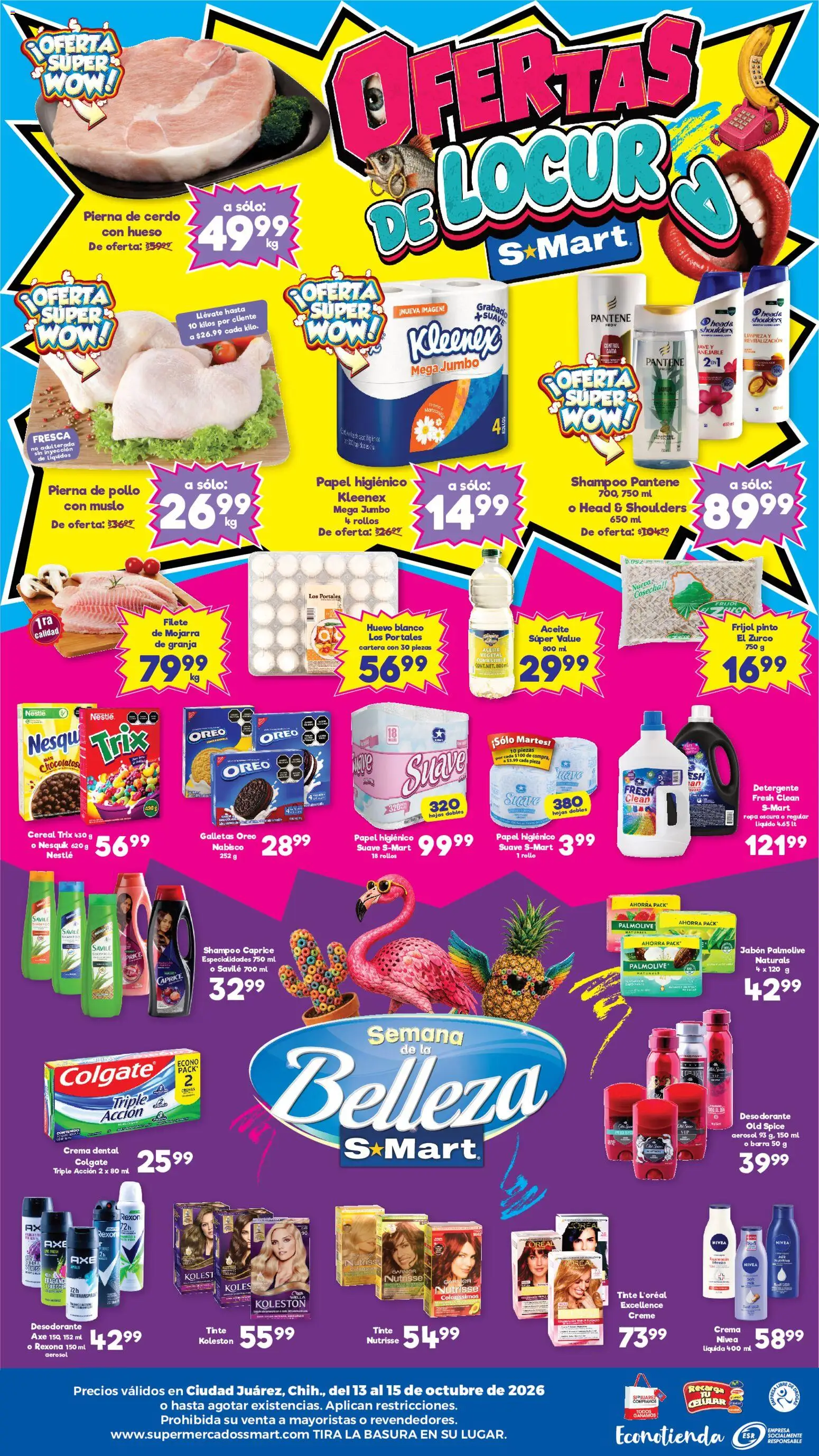 Nuevas ofertas de S-Mart válidas en toda la República Mexicana desde el 13/10/2026. ¡Encuentra las mejores ofertas en S-Mart folleto Juárez! | Página: 2