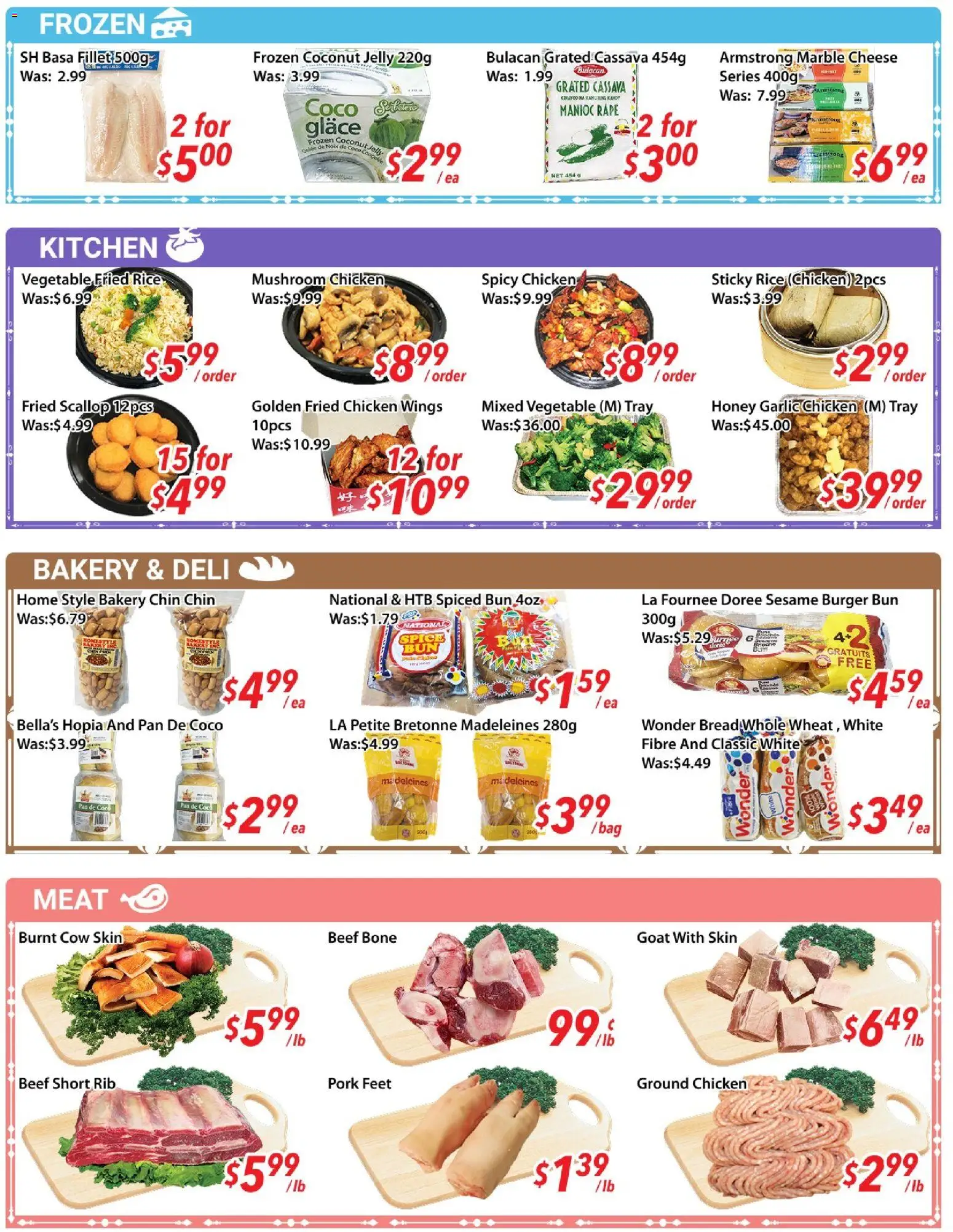 Ample Food Market flyer valid from 06.03.2026 | Page: 4 | Products: Beef, Cheese, Bread, Chicken