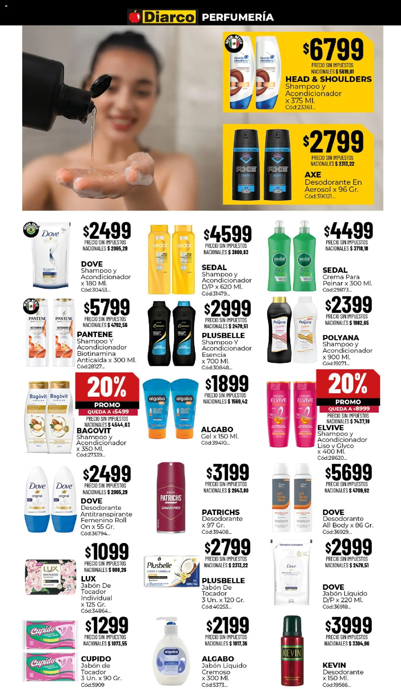 Diarco ofertas │ válido desde el 24/08/2026 | Página: 13 | Productos: Head & Shoulders, Coco, Individual, Antitranspirante