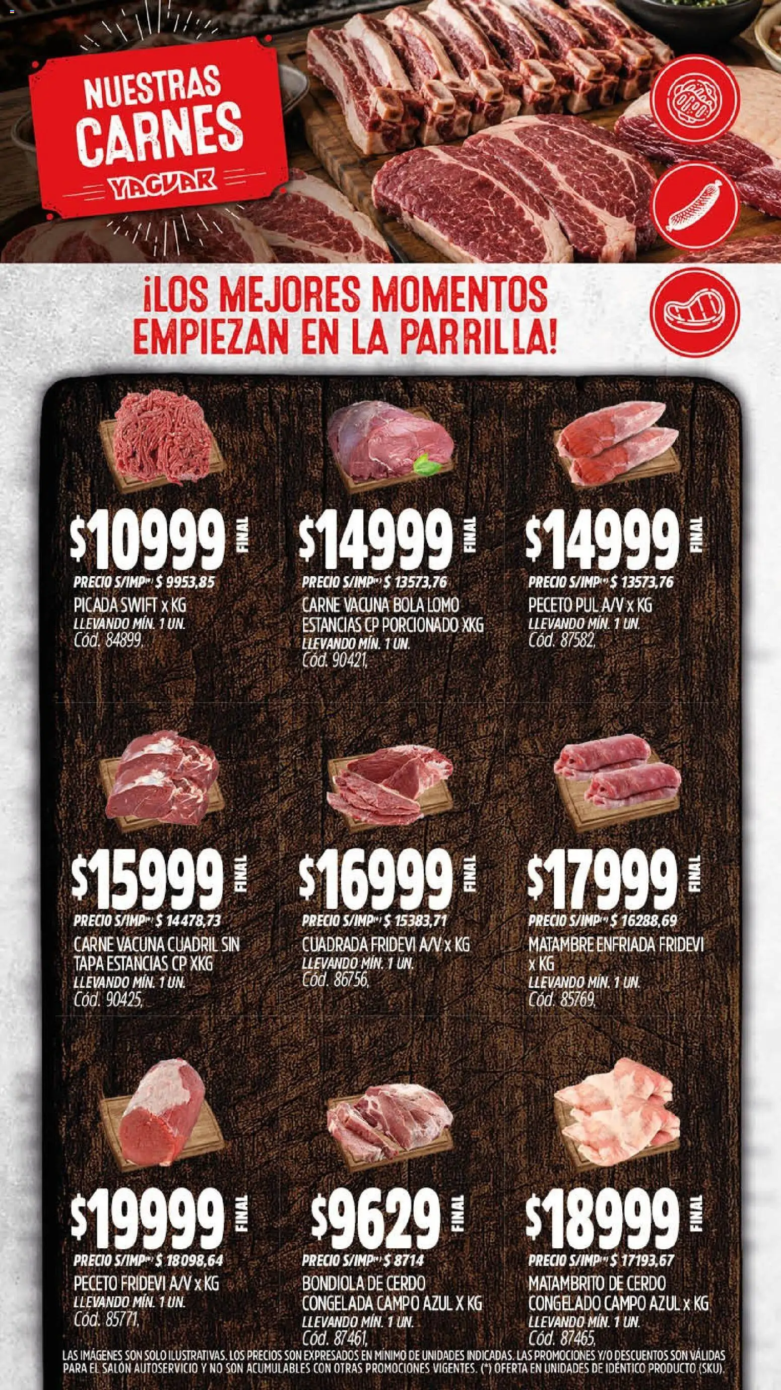 Yaguar - Oferta Semanal Neuquen │ válido desde el 14/09/2026 | Página: 7 | Productos: Lomo, Cuadril, Parrilla, Bondiola de cerdo