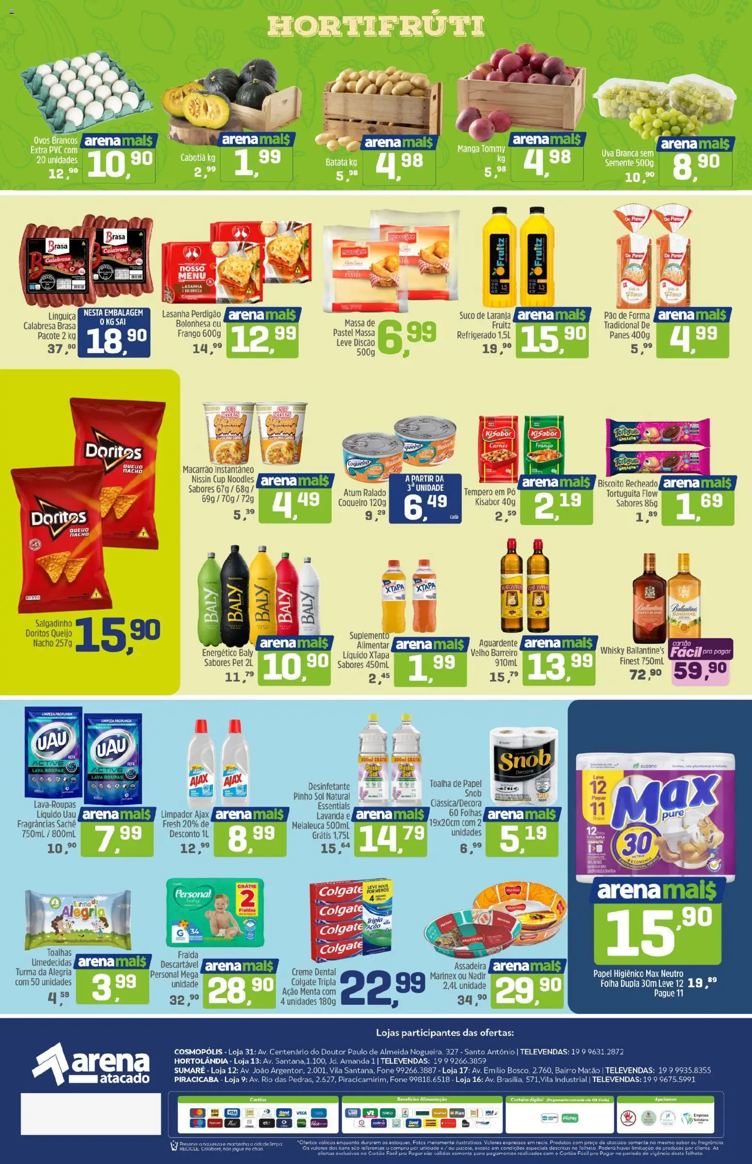 Arena Atacado Folheto - válido de 25/09/2026 | Página: 2 | Produtos: Biscoito, Creme, Creme dental, Atum