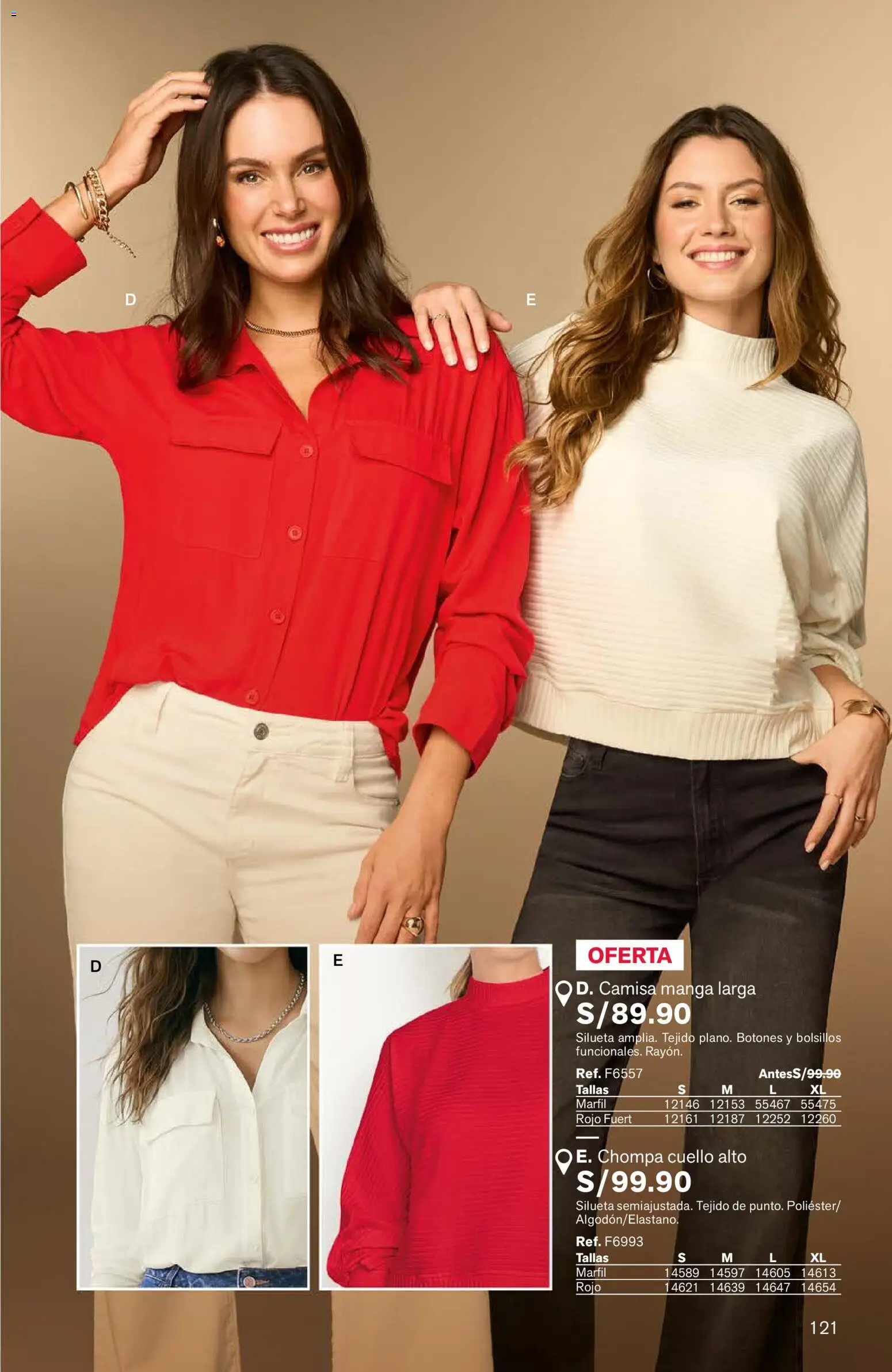 Catálogo Leonisa válido desde 24/08/2026 | Página: 121 | Productos: Cuello, Camisa, Bolsillos