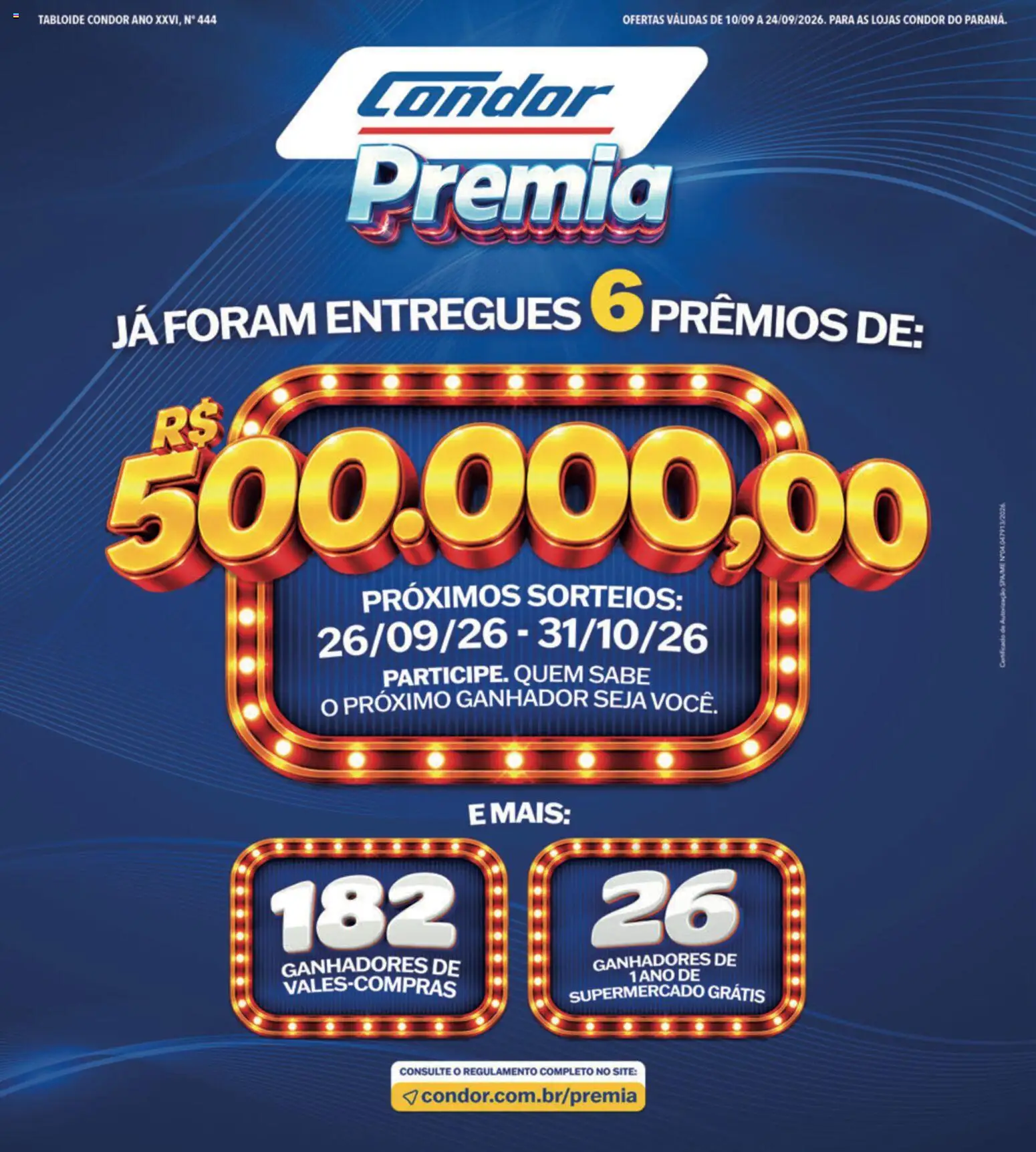 Supermercados Condor Folheto - válido de 10/09/2026 | Página: 1