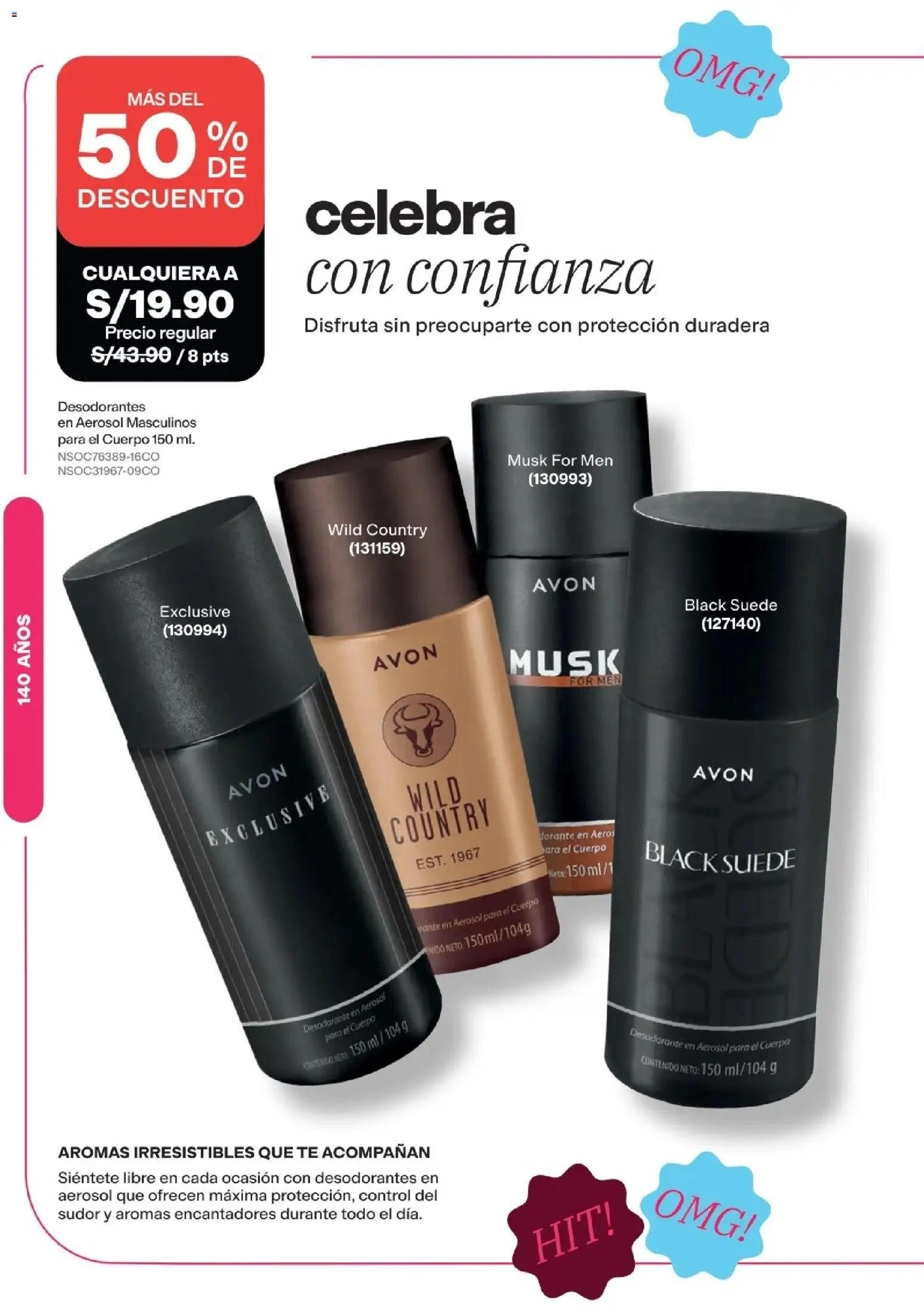 Catálogo Avon válido desde 11/08/2026 | Página: 29 | Productos: Desodorante, Té