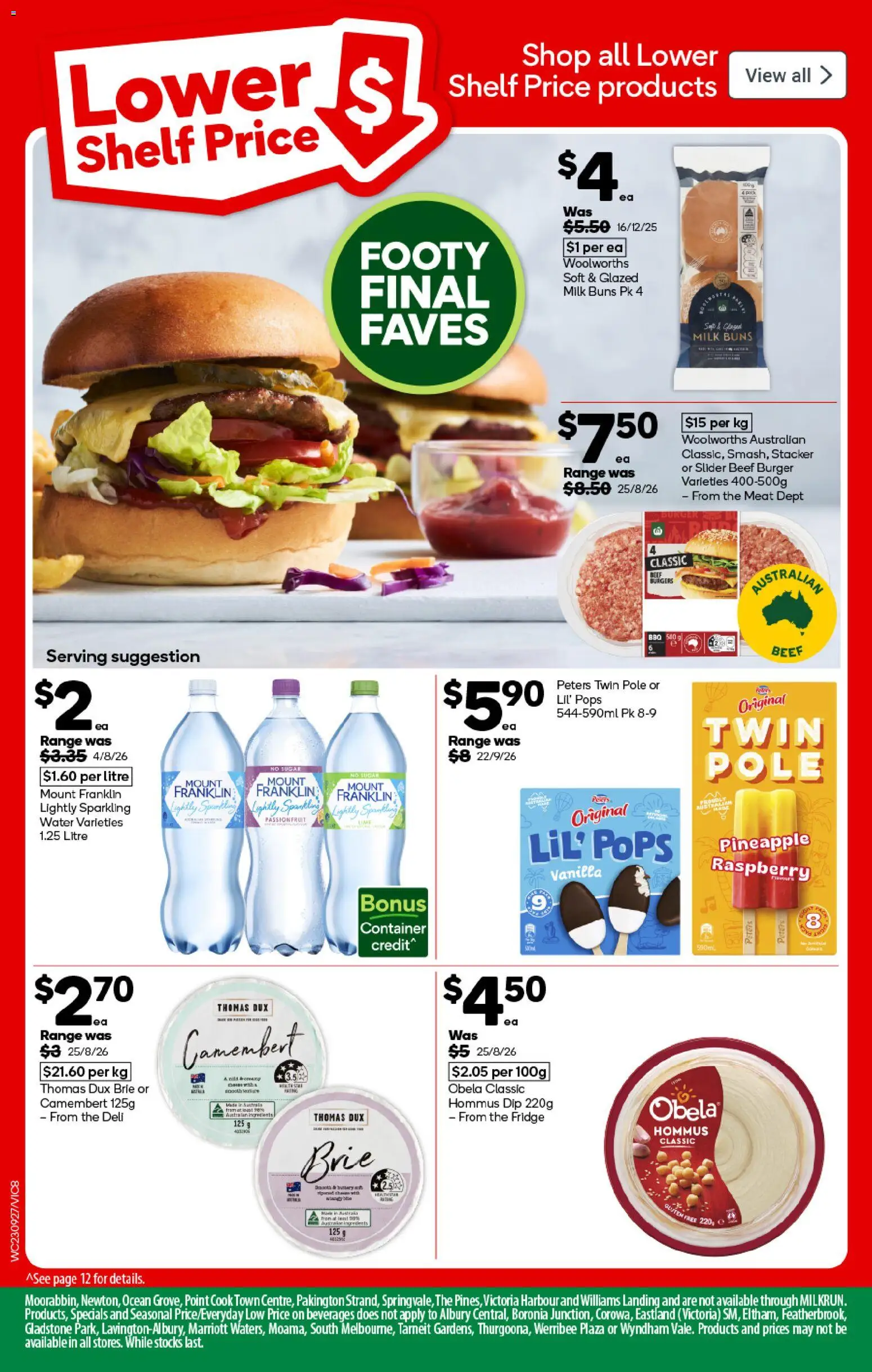 Woolworths catalogue - valid from 23/09/2026 | Page: 8 | Products: Milk, Camembert, Pineapple, Passionfruit
