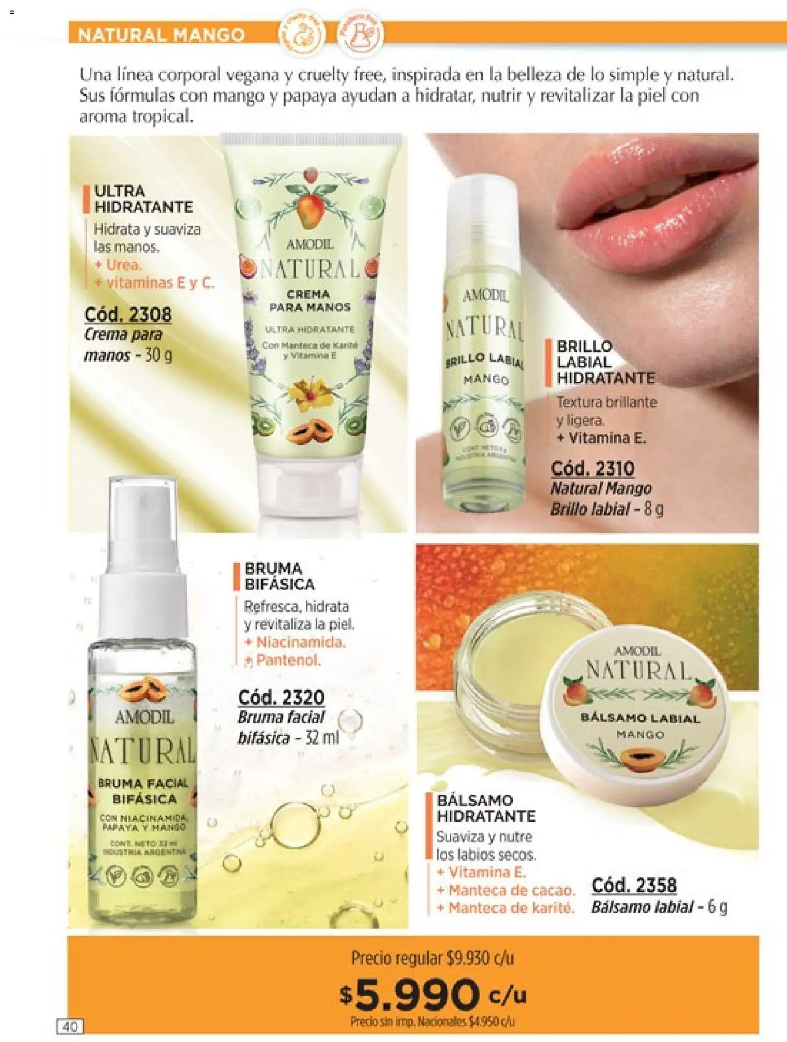 Catálogo Amodil Campaña 16 │ válido desde el 19/09/2026 | Página: 40 | Productos: Vitaminas, Bruma, Manteca, Bálsamo labial