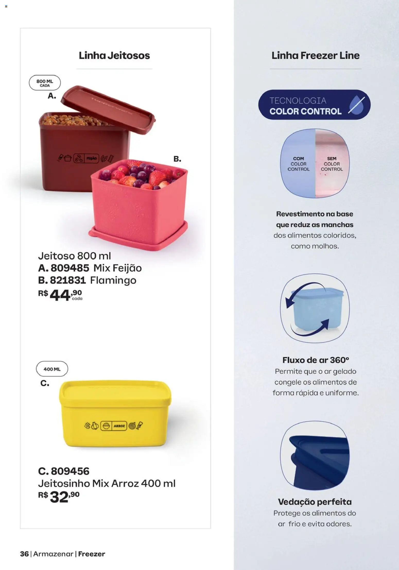 Tupperware Folheto - válido de 01/11/2026 | Página: 36 | Produtos: Feijão, Freezer, Base, Alimentos