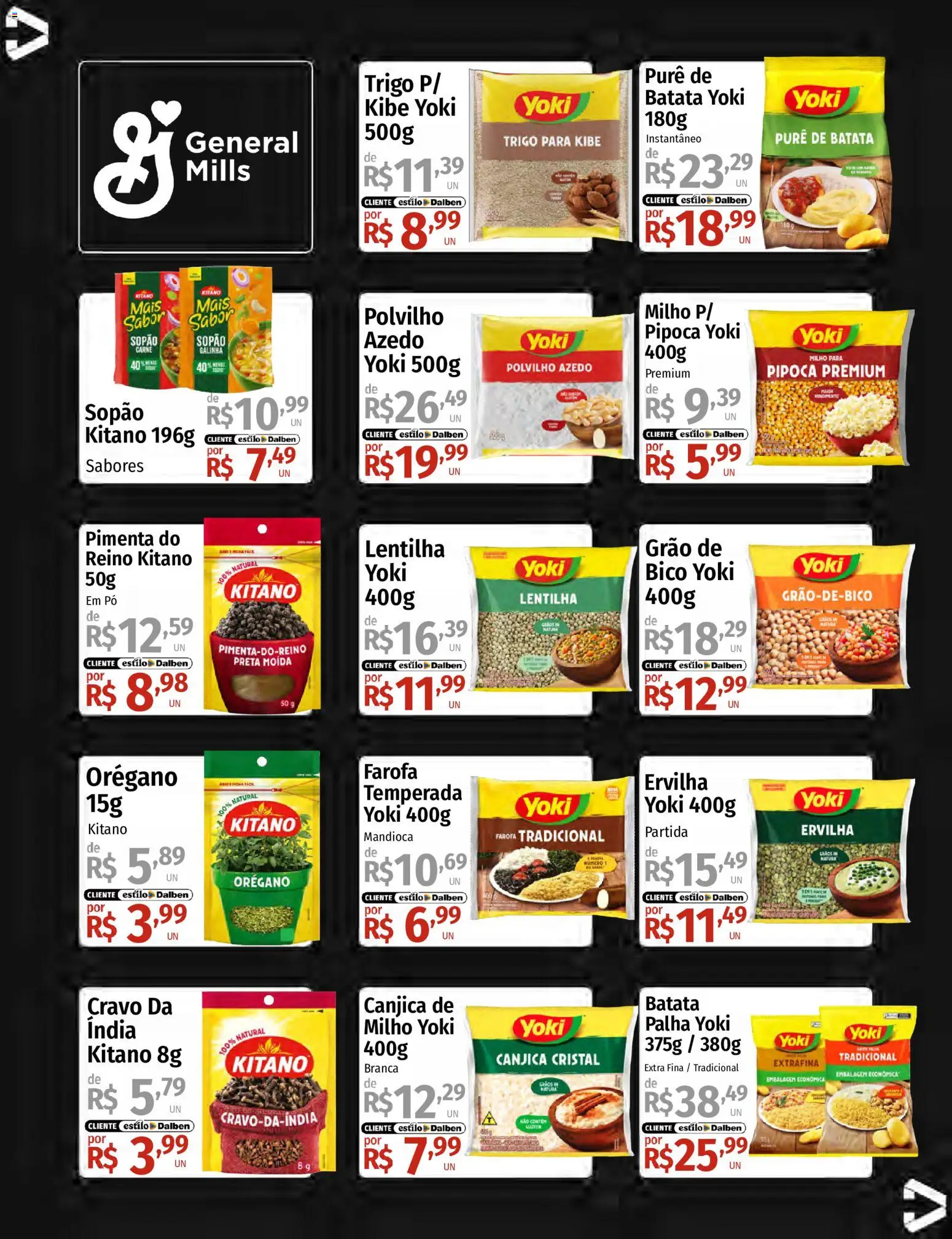 Supermercado Dalben Folheto - válido de 18.05.2026 | Página: 9 | Produtos: Ervilha, Lentilha, Bico, Orégano