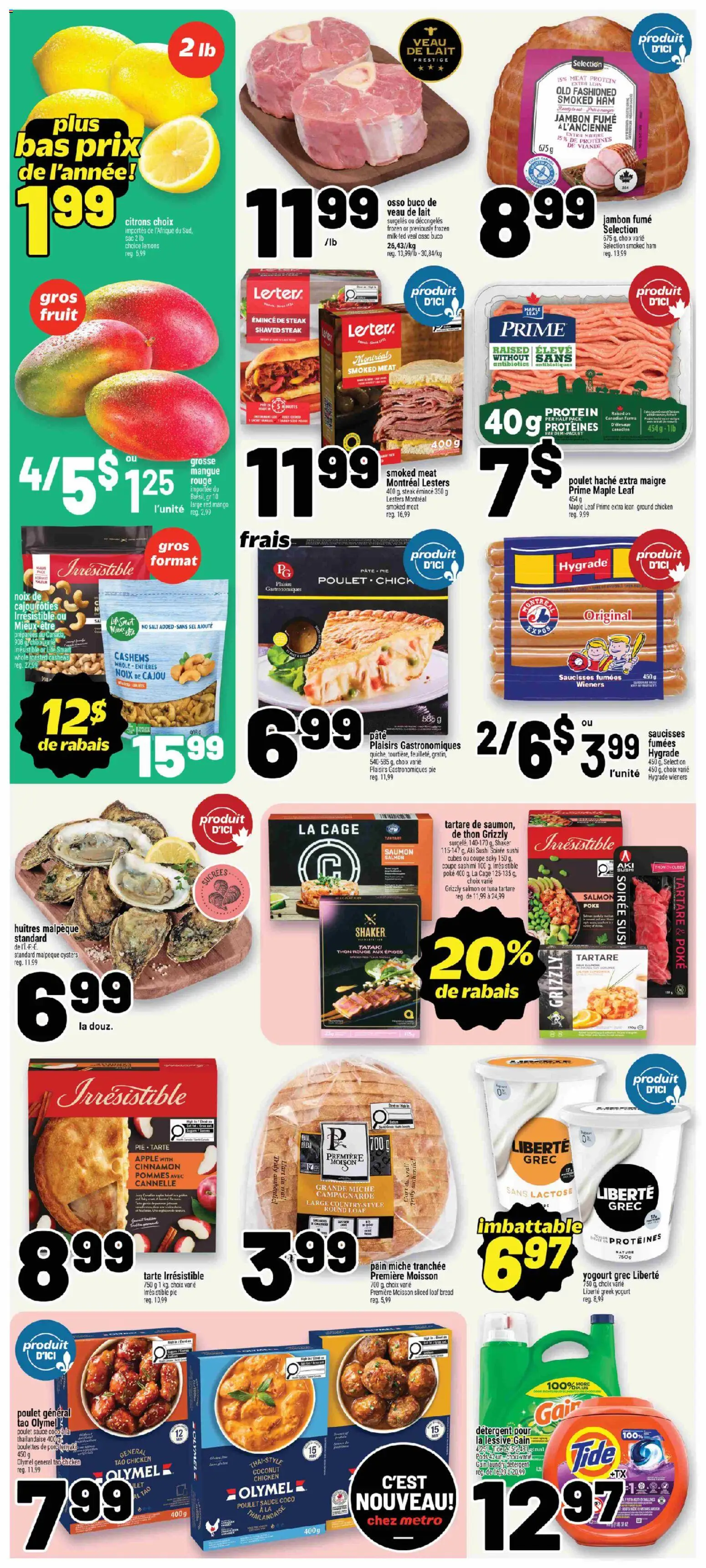 Metro flyer valid from Sep 24, 2026 | Page: 2 | Products: Lemons, Coconut, Salmon, Tuna