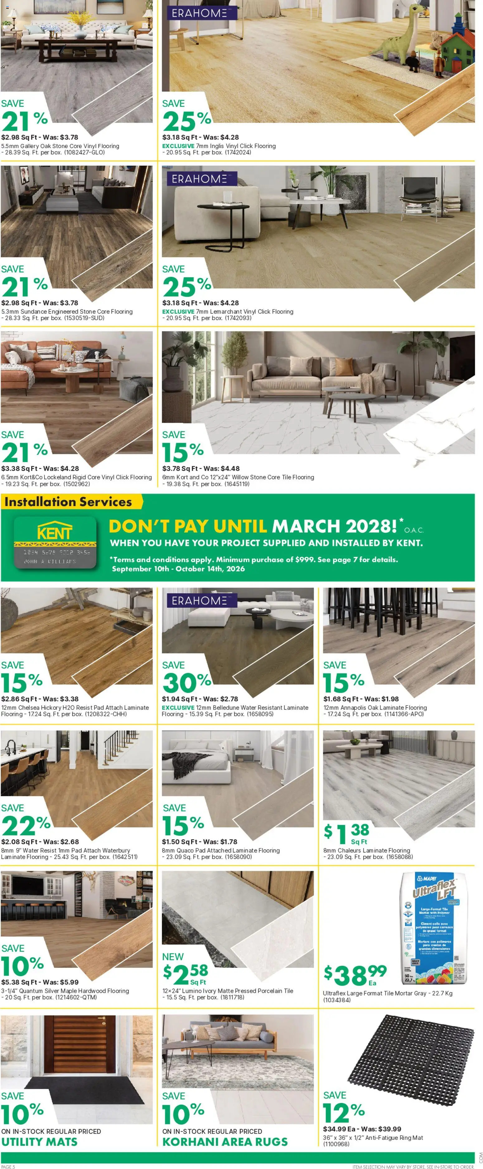 Kent flyer valid from Sep 24, 2026 | Page: 6 | Products: Water