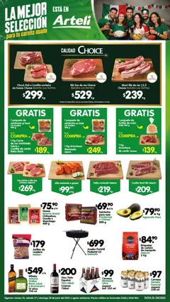 Vista previa de Arteli folleto Carnes & Cortes, nuevo folleto de la tienda, válido en México a partir del 26/06/2026