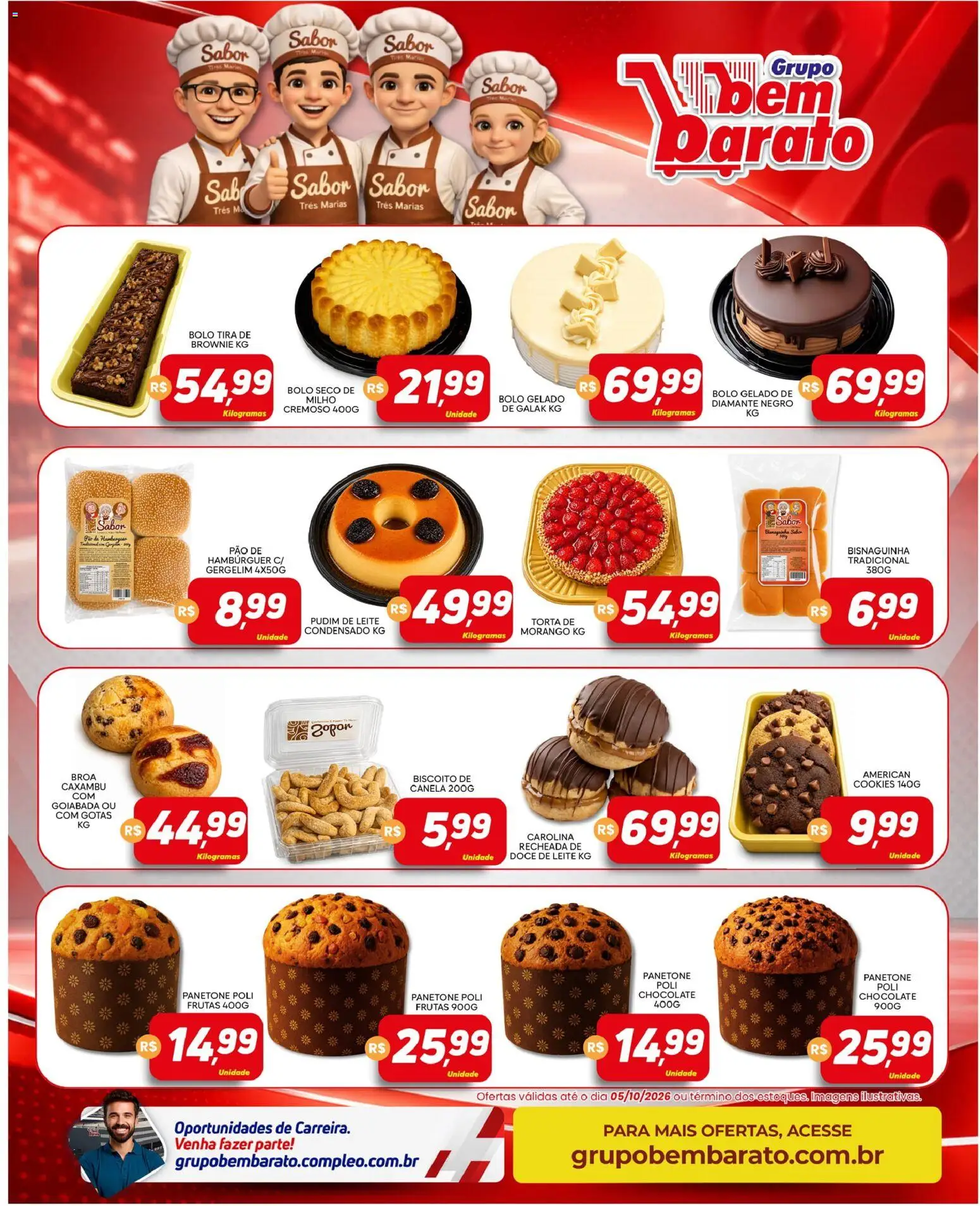Supermercado Bem Barato Folheto - válido de 29/09/2026 | Página: 4 | Produtos: Frutas, Chocolate, Doce, Milho