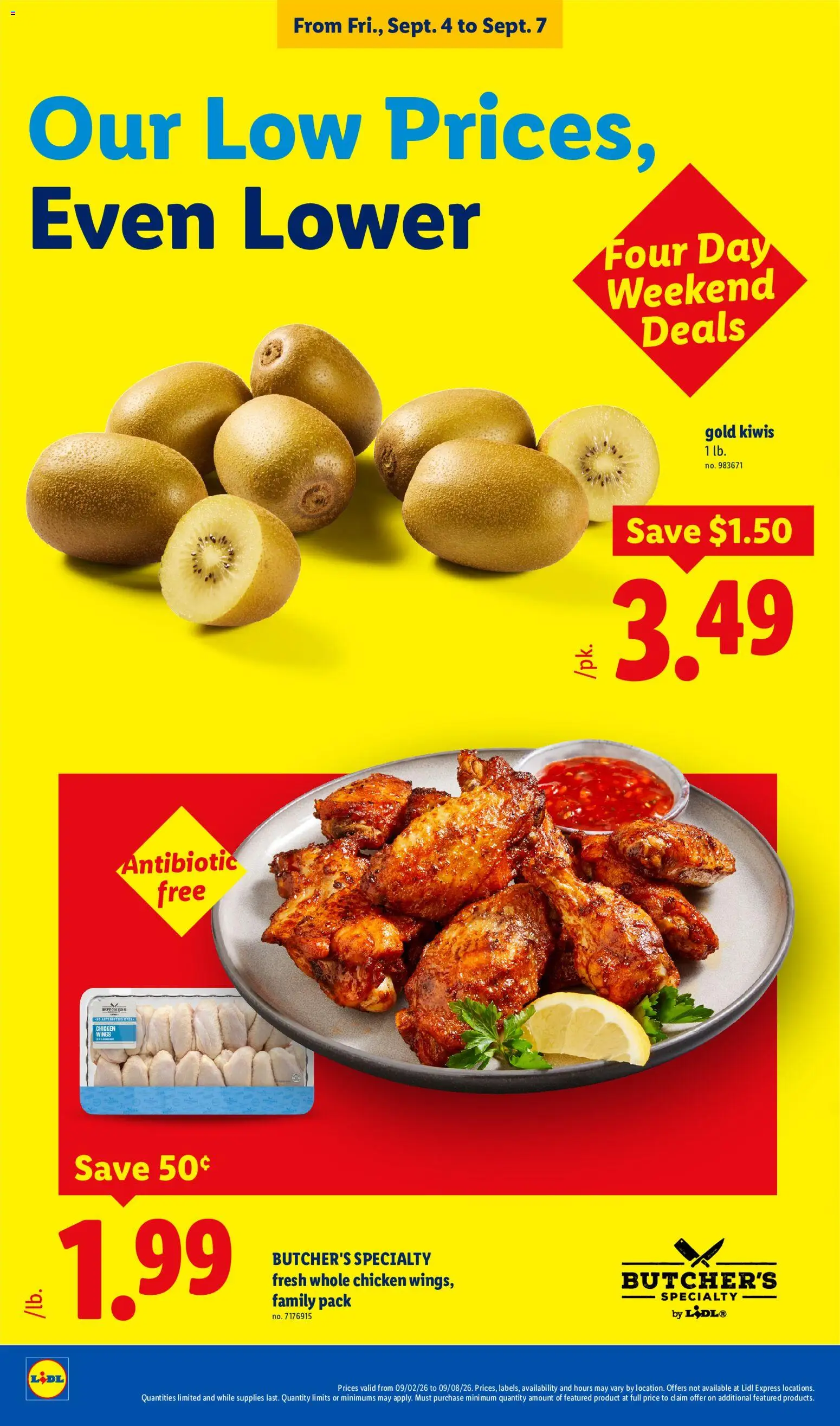 Lidl Weekly Ad - valid from 09/02/2026 | Page: 26 | Products: Chicken, Chicken wings, Whole chicken