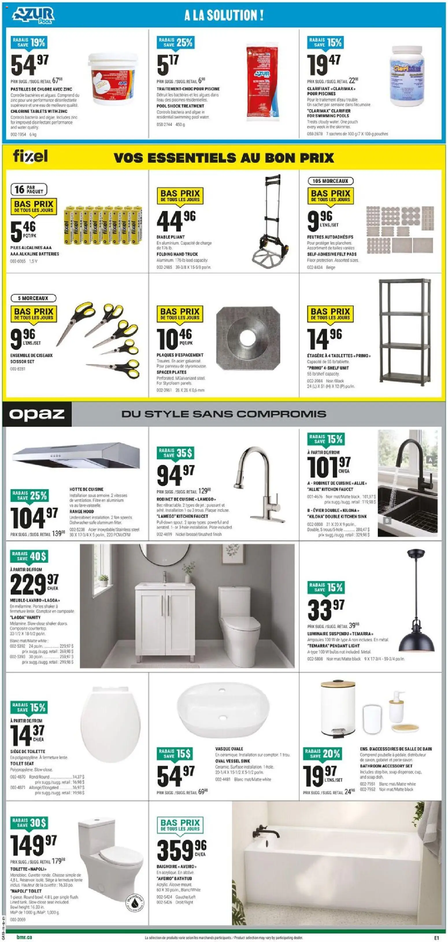 BMR flyer valid from 07.05.2026 | Page: 5 | Products: Dishwasher, Range hood, Fan, Toilette