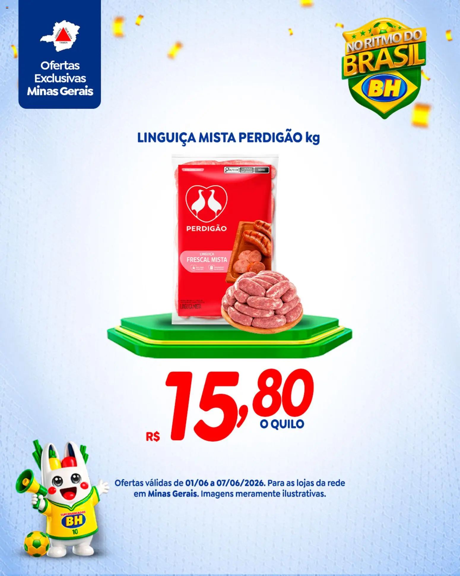 Supermercados BH Folheto - válido de 01.06.2026 | Página: 3 | Produtos: Linguiça