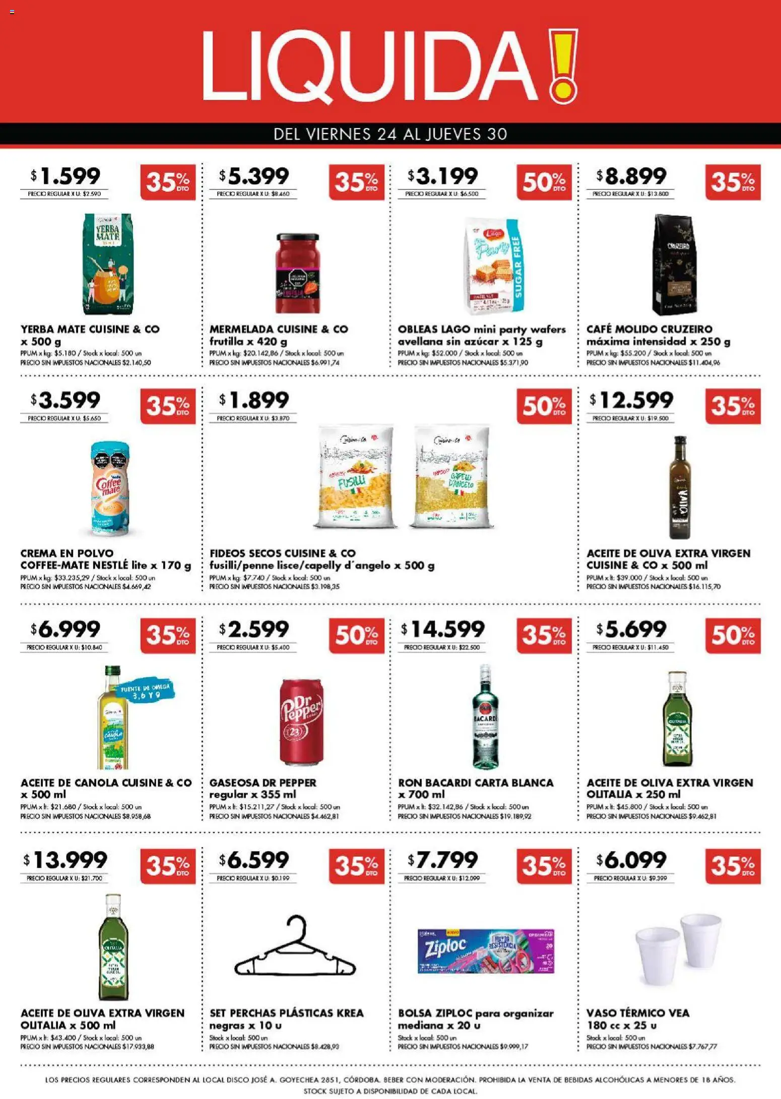 Disco - Ofertas | Córdoba │ válido desde el 23/07/2026 | Página: 9 | Productos: Bolsa, Yerba, Gaseosa, Crema