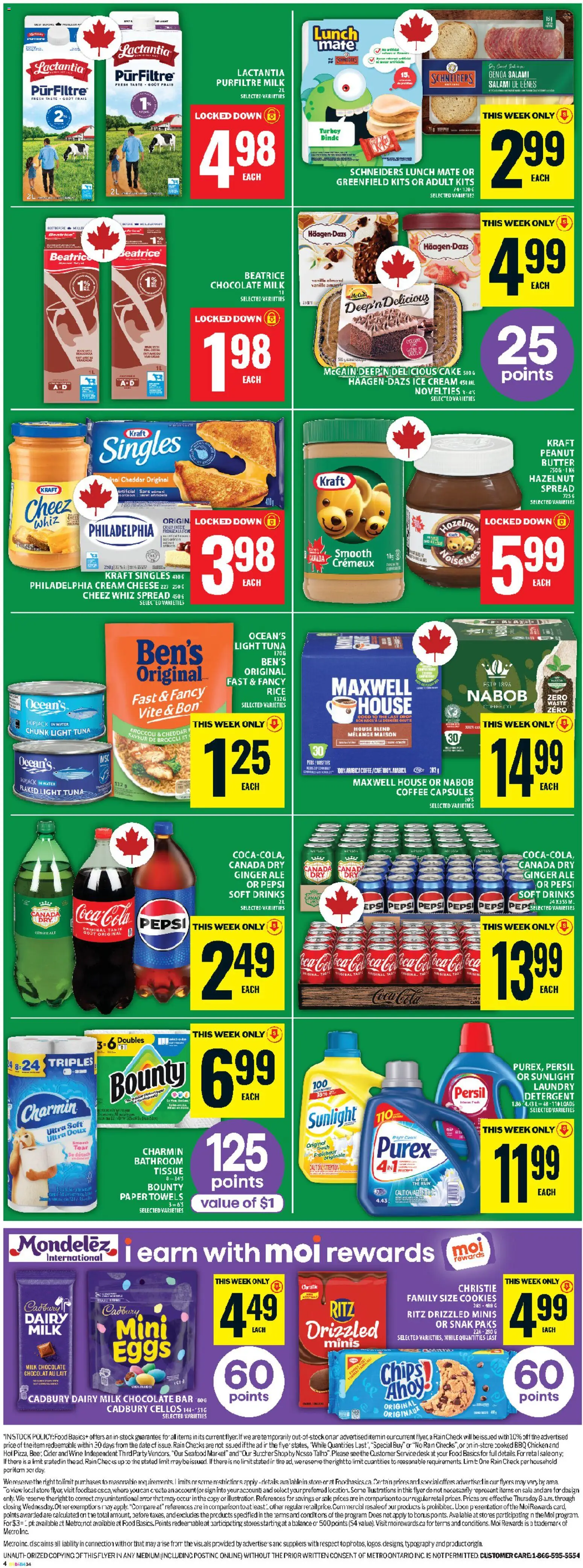Food Basics flyer valid from 09.04.2026 | Page: 3 | Products: Rice, Turkey, Cheese, Eggs