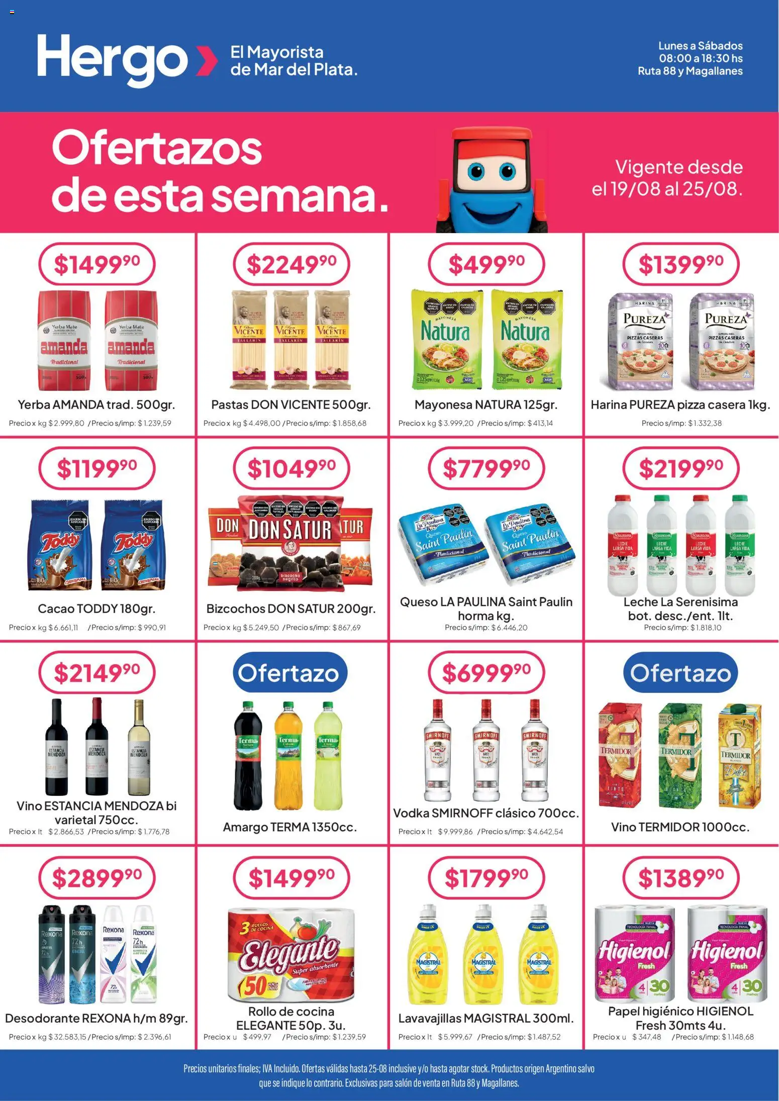 Hergo catálogo │ válido desde el 19/08/2026 | Página: 1 | Productos: Vodka, Queso, Pizza, Cacao