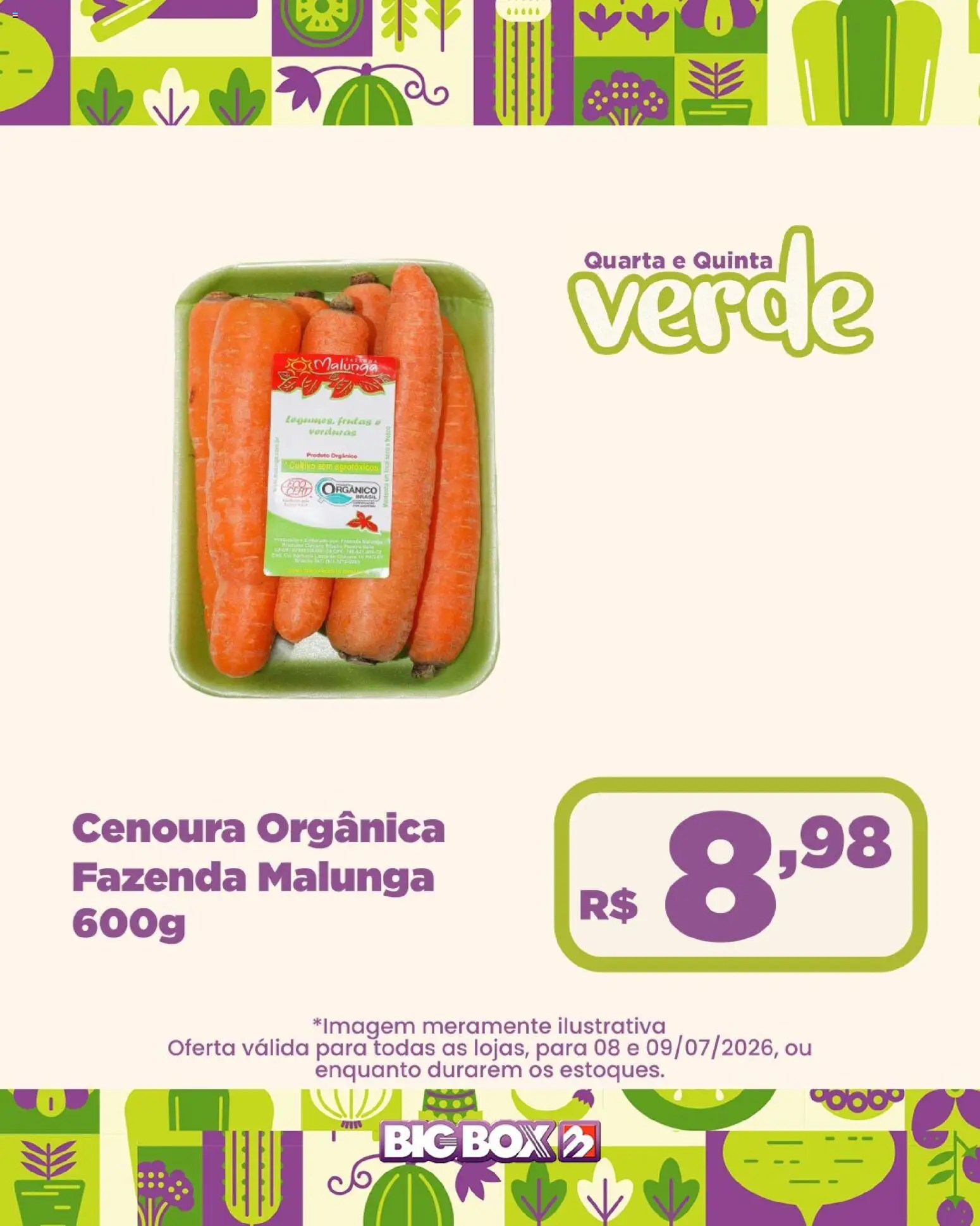 Big Box Folheto - válido de 08/07/2026 | Página: 15 | Produtos: Cenoura