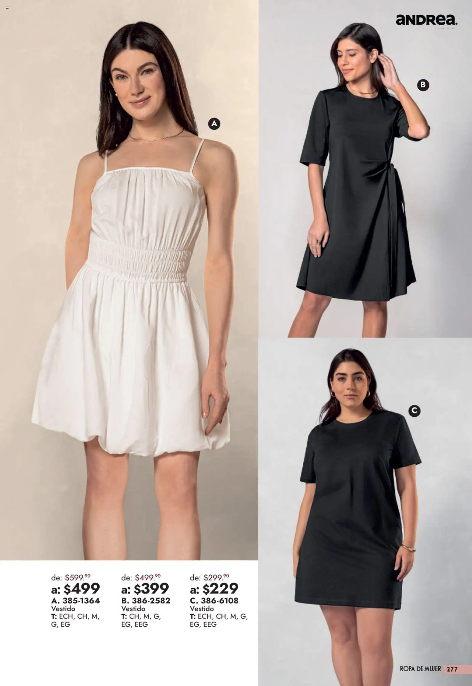 Nuevas ofertas de Andrea válidas en toda la República Mexicana desde el 13/09/2026. ¡Encuentra las mejores ofertas en Andrea catálogo Outlet! | Página: 277 | Productos: Ropa, Vestido