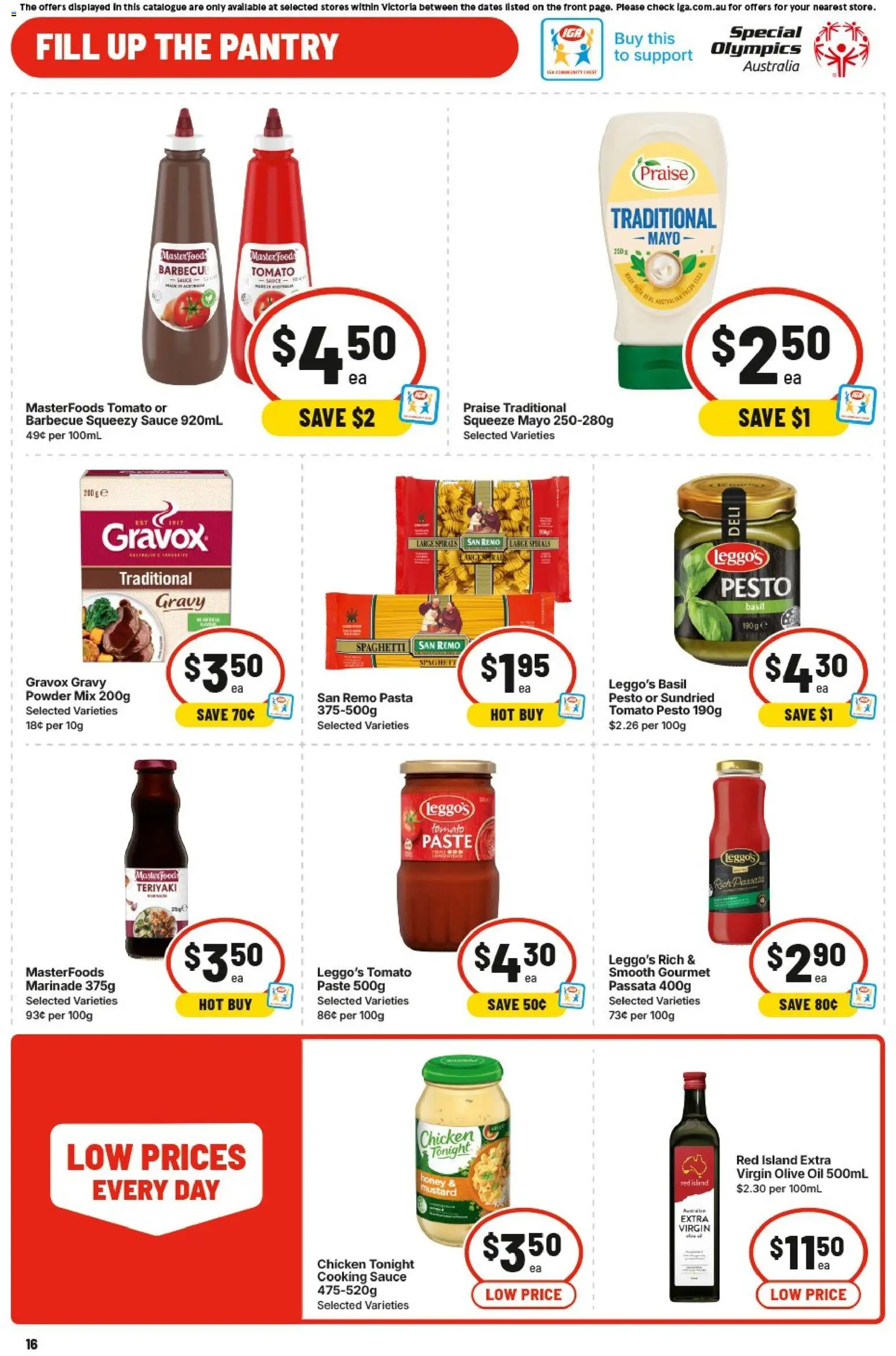 IGA catalogue - valid from 13.05.2026 | Page: 19 | Products: Oil, Mustard, Pasta, Sauce