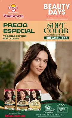 Vista previa de Del Sol y Woolworth katalog Beauty Days, nuevo folleto de la tienda, válido en México a partir del 28.05.2026 | Página: 2 | Productos: Brillo, Naranjas, Radiante
