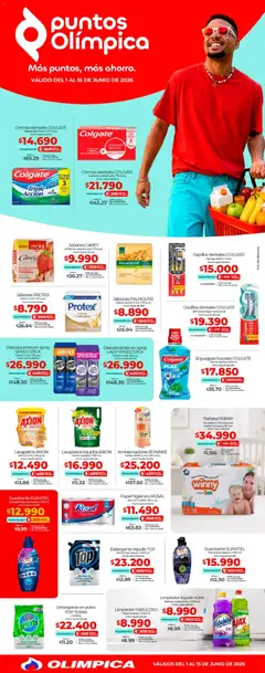Olímpica - Más puntos, más ahorro -  Vista previa de la revista de la tienda Olímpica valido desde el 01.06.2026