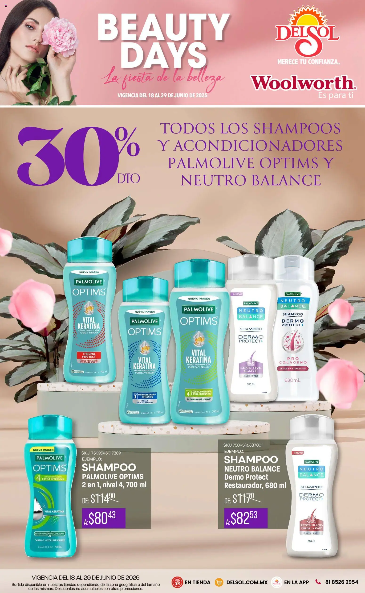 Del Sol y Woolworth catálogo Beauty Days (18/06/2026 - 29/06/2026)