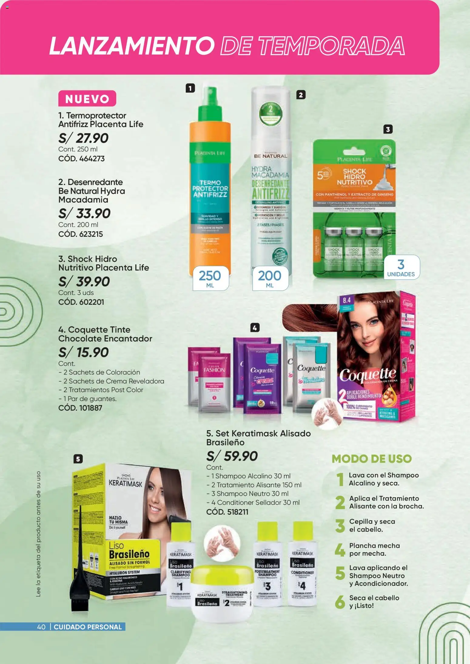 Catálogo Azzorti válido desde 09/03/2026 | Página: 40 | Productos: Shampoo, Plancha, Chocolate, Crema